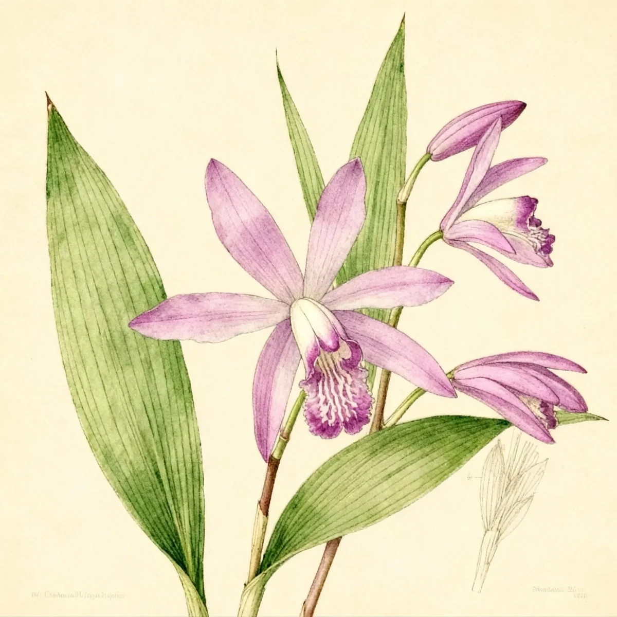 Chinese ground orchid (Bletilla striata)
