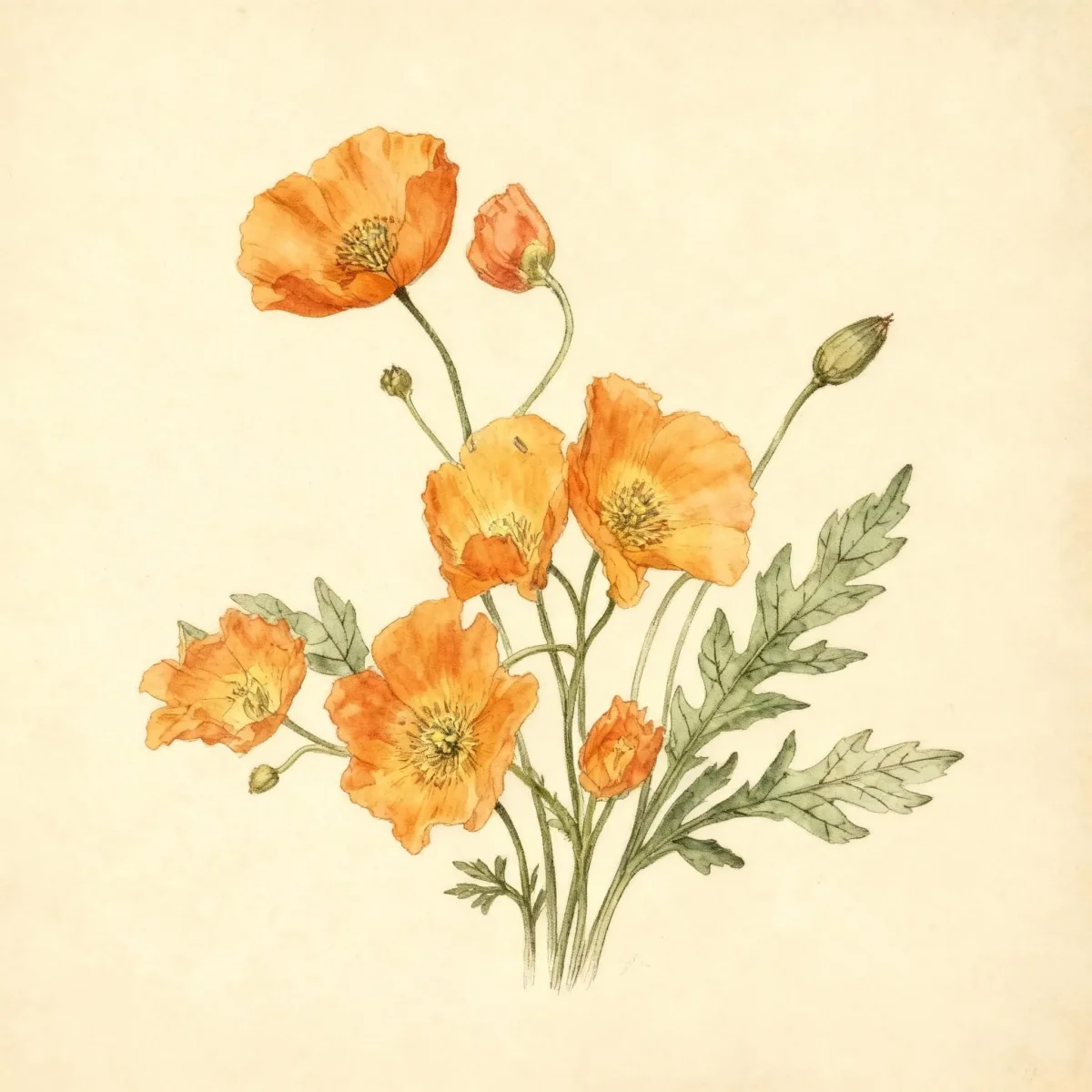 Poppy (Papaver alpinum)