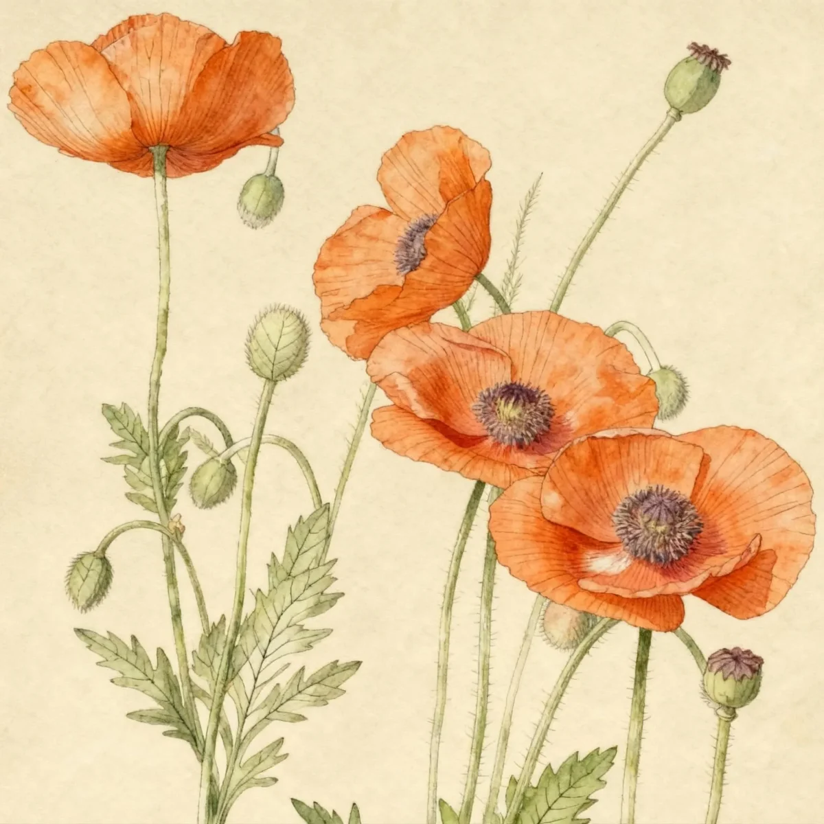 Poppy (Papaver oreophilum)