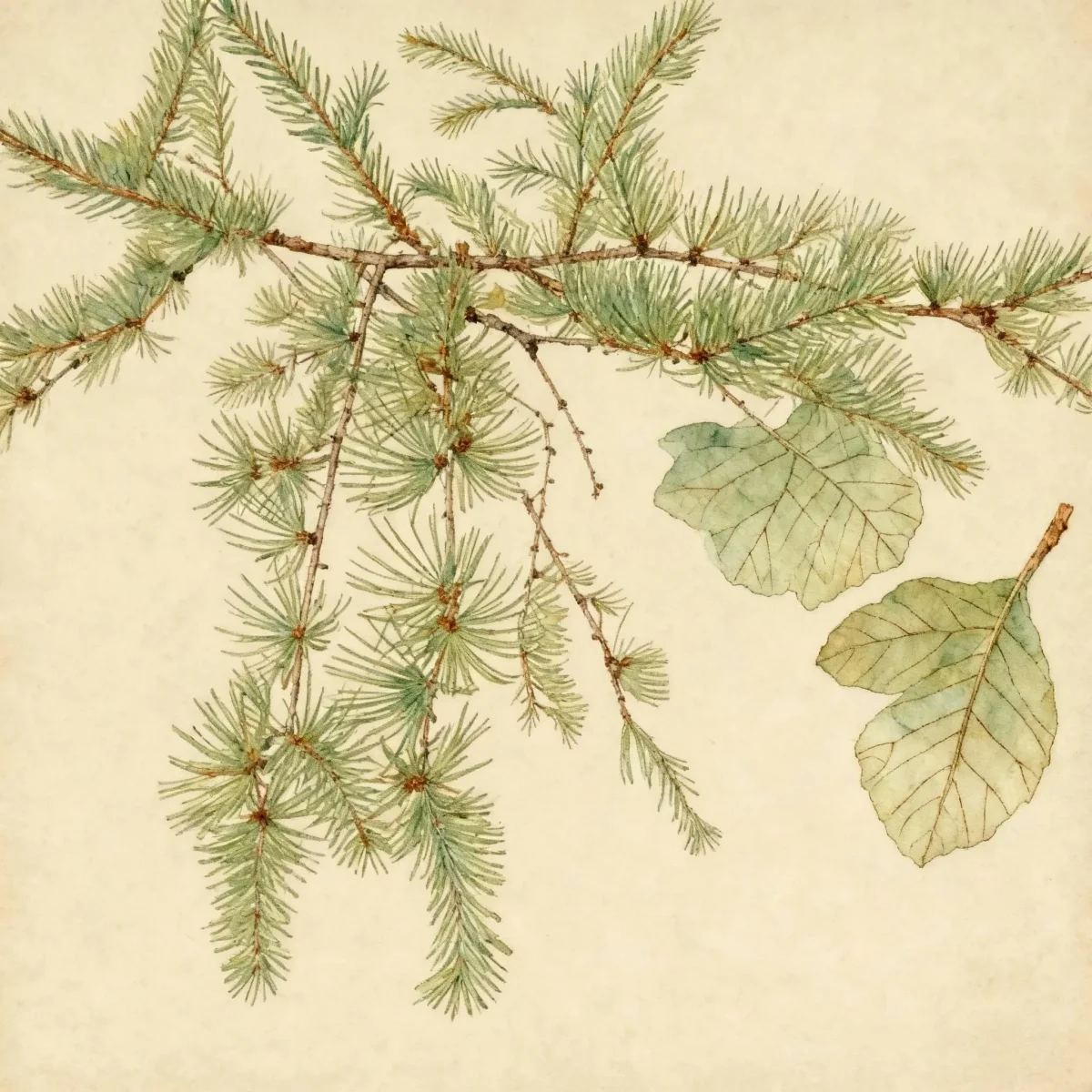 Japanese larch (Larix kaempferi)