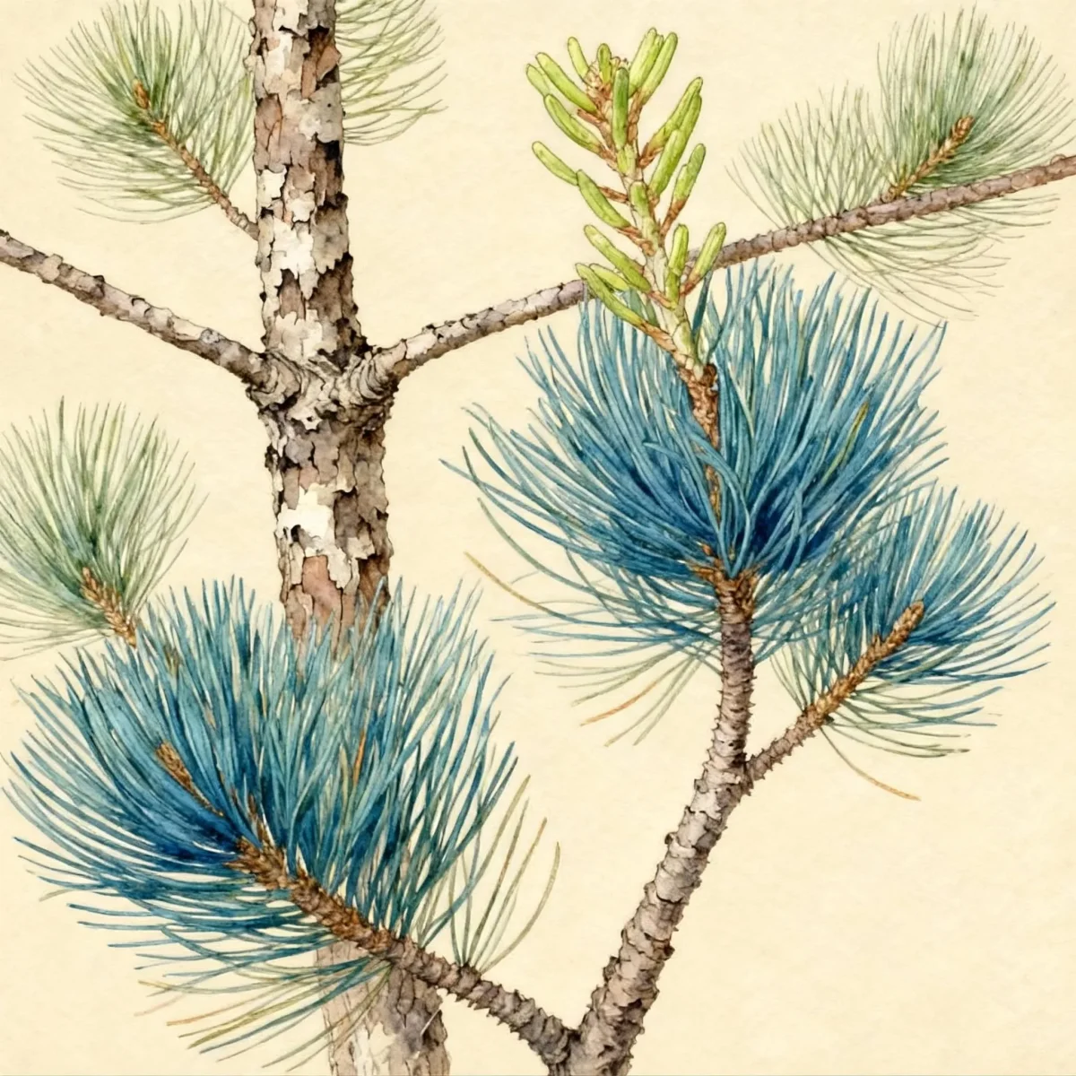 Hainan white pine (Pinus fenzeliana)