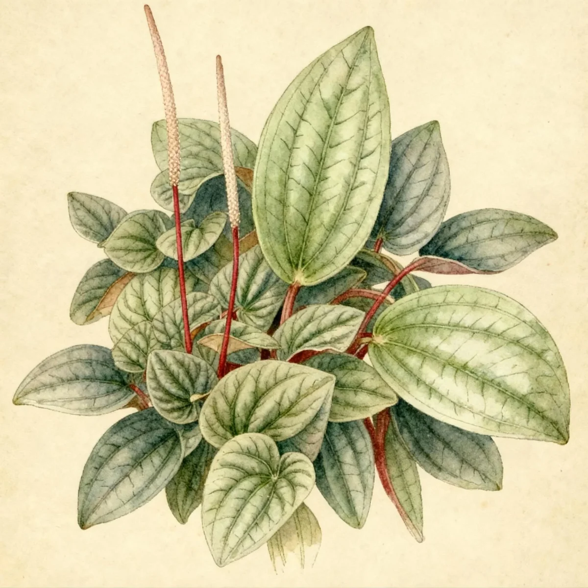 Emerald ripple pepper (Peperomia caperata)