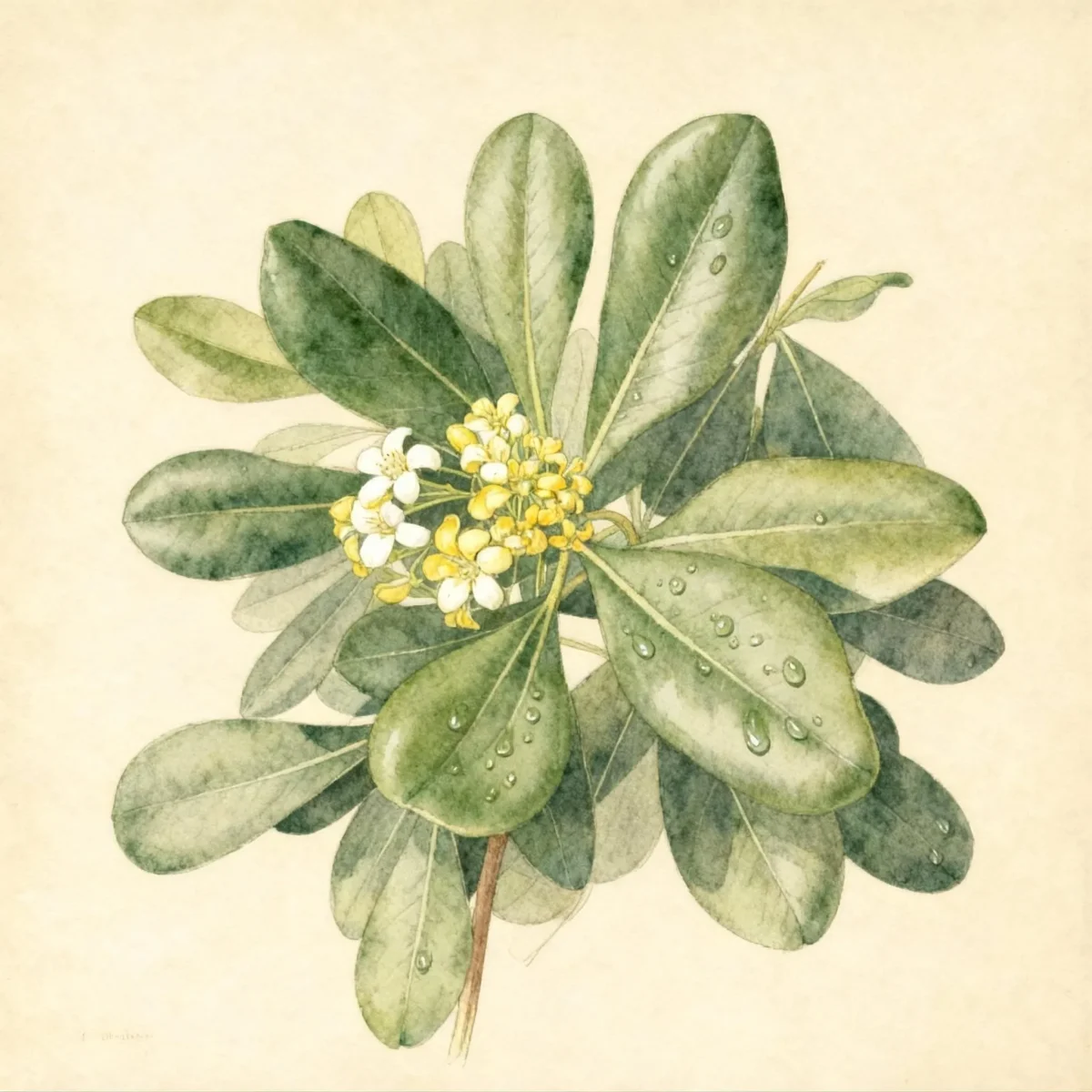 Japanese pittosporum (Pittosporum tobira)