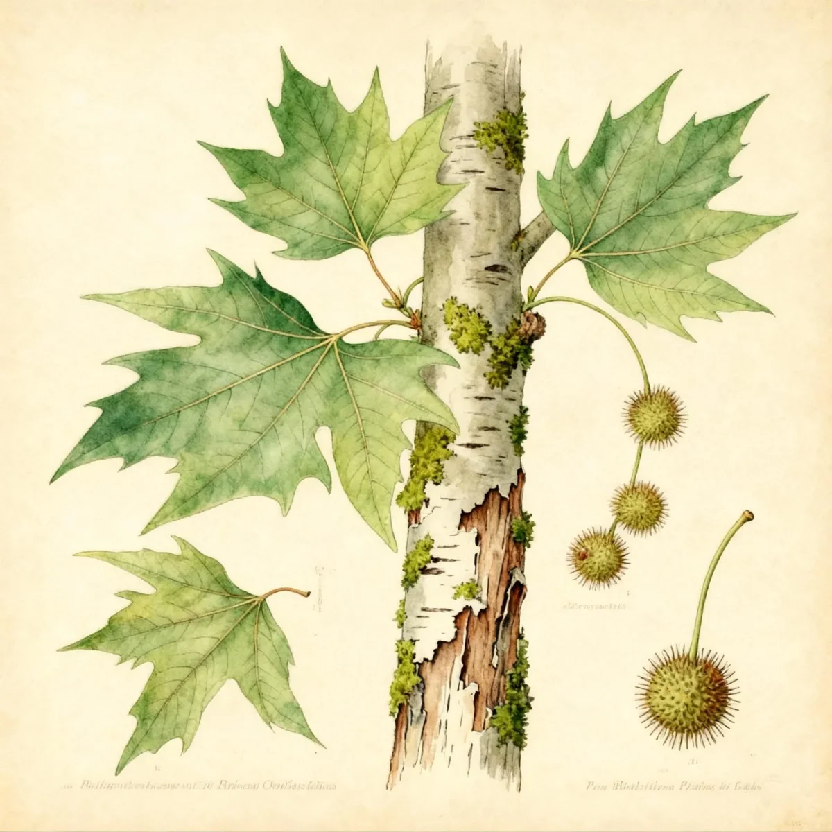 Oriental plane tree (Platanus orientalis)