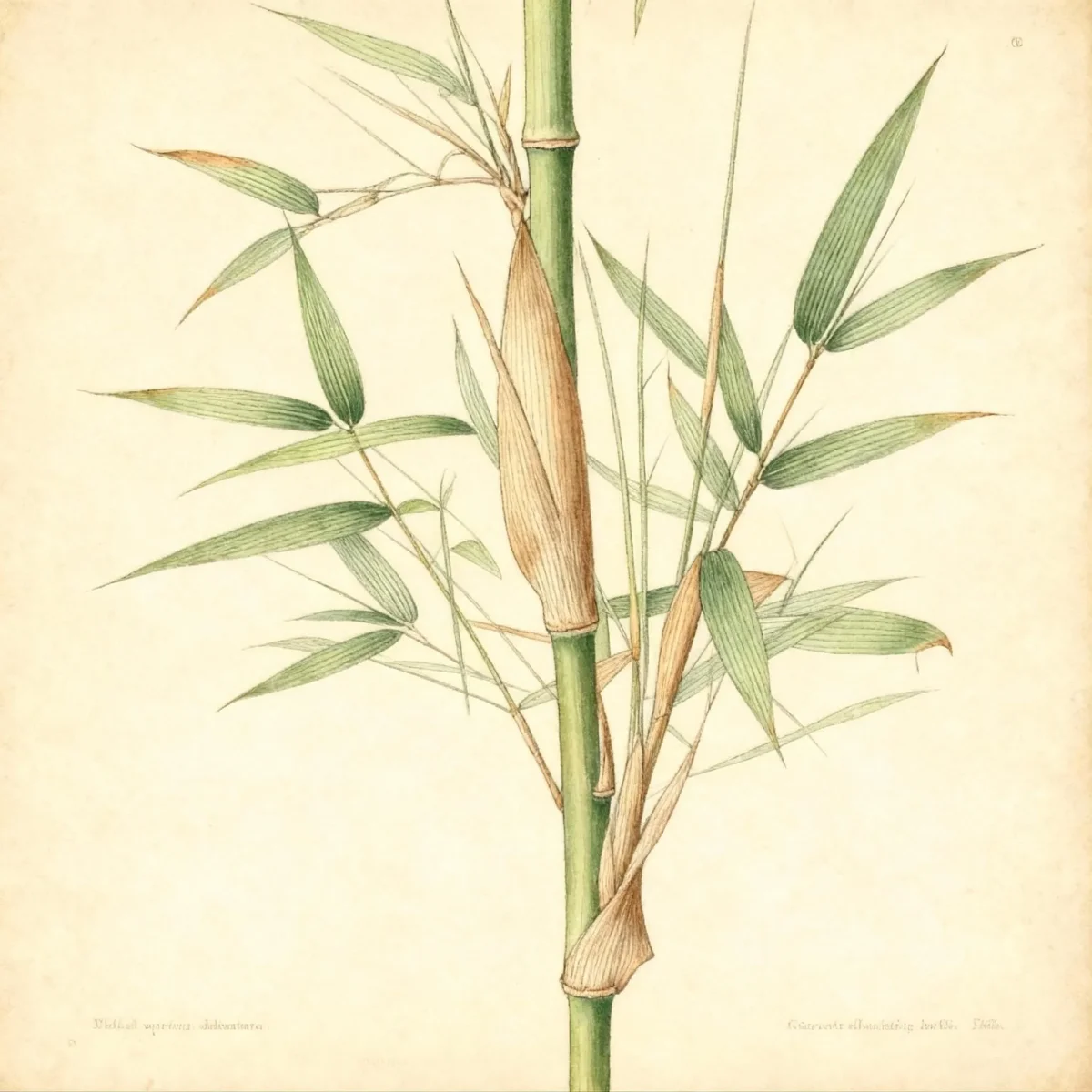 Giant cane bamboo (Arundinaria gigantea)