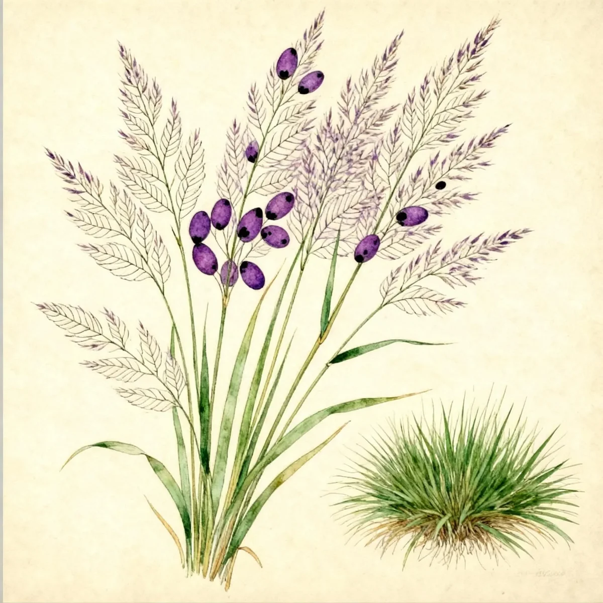 Purple lovegrass (Eragrostis spectabilis)