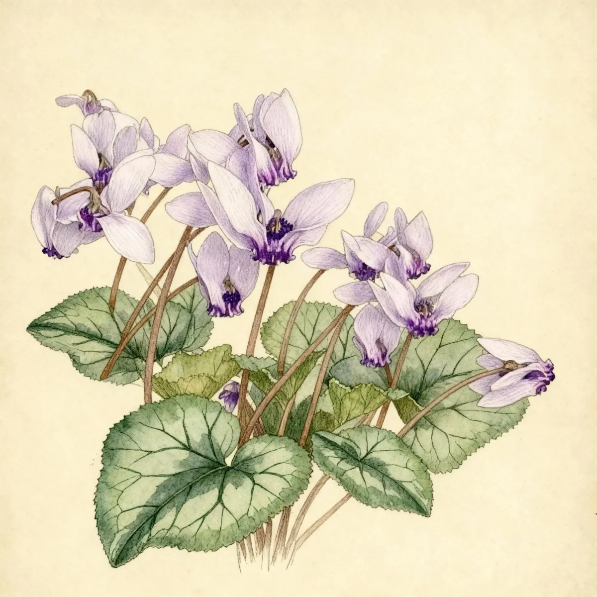 Persian violet (Cyclamen hederifolium)