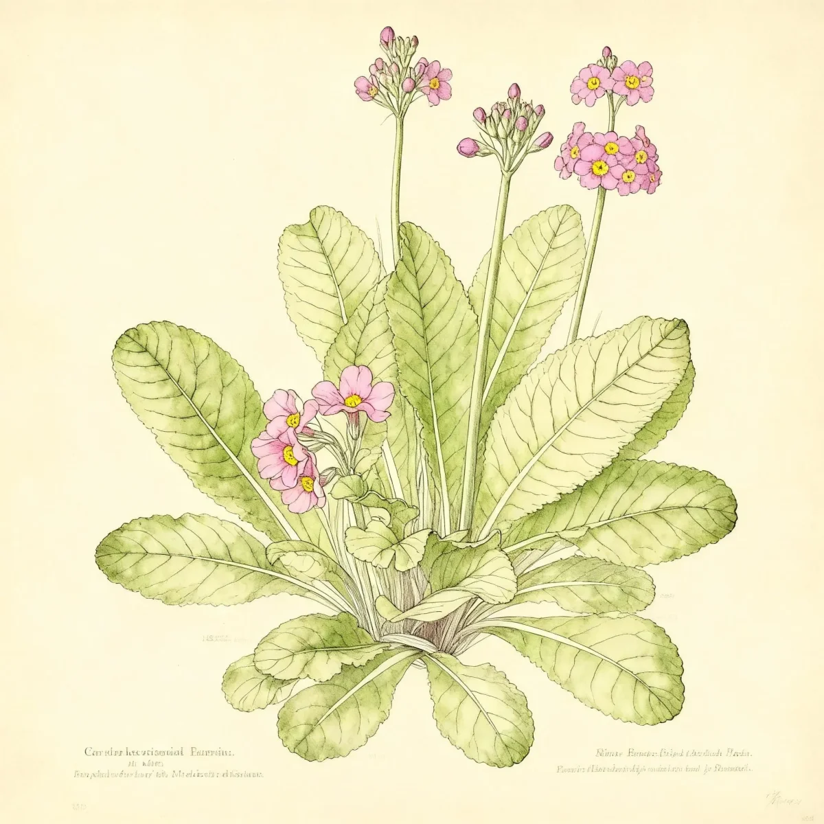 Bee's primrose (Primula beesiana)