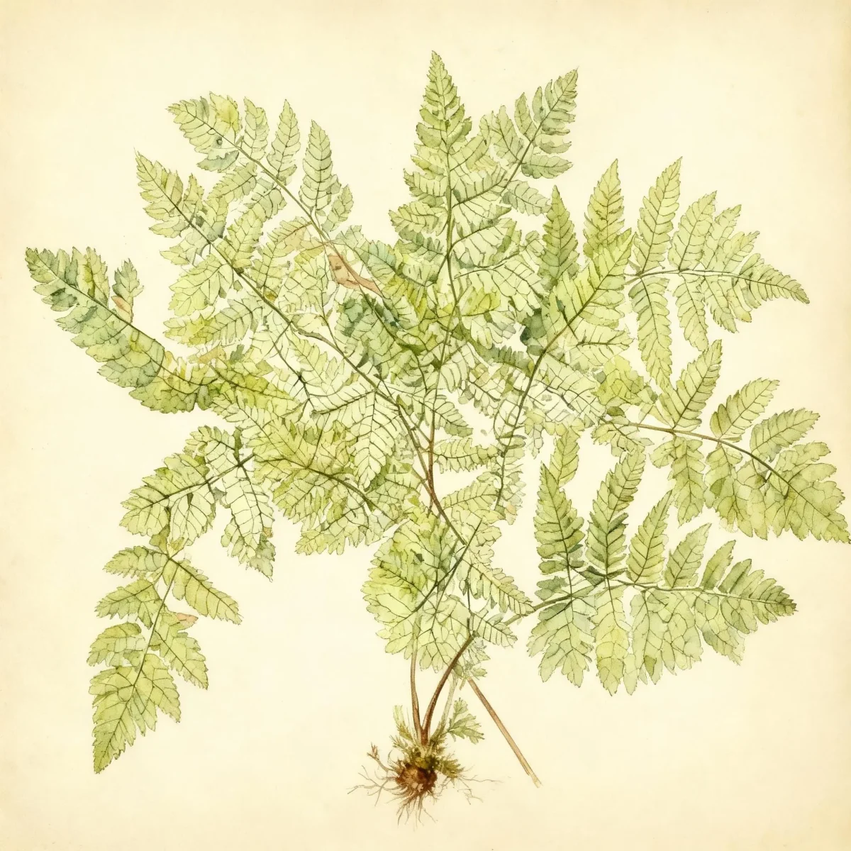 Intermediate wood fern