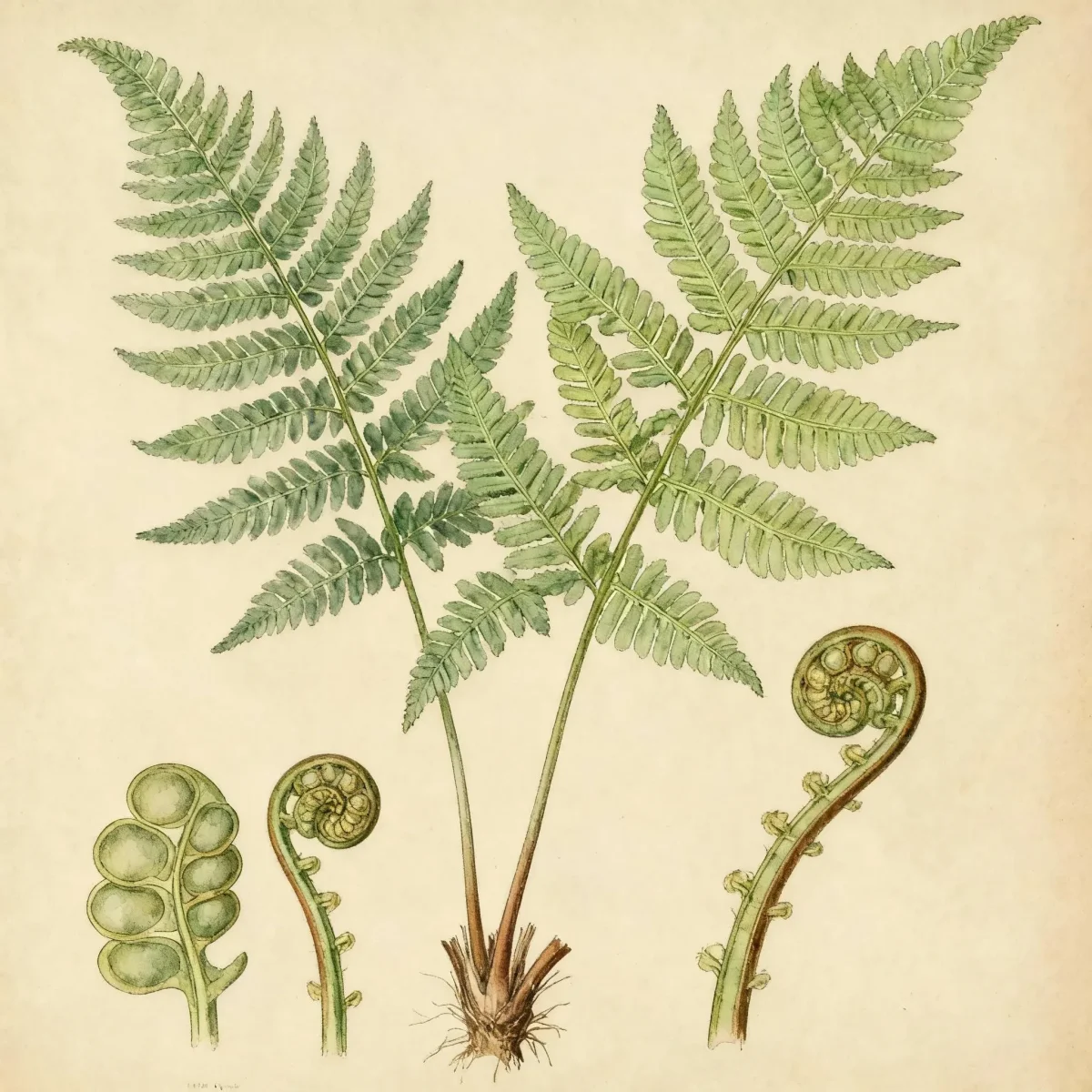Broad buckler fern