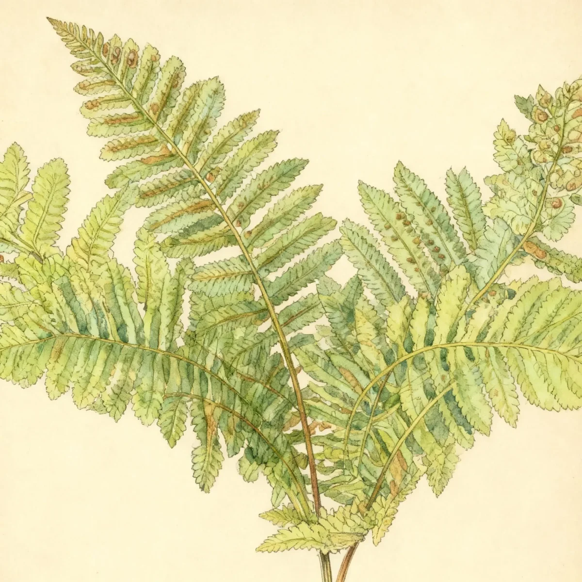 Interrupted fern (Osmunda claytoniana)