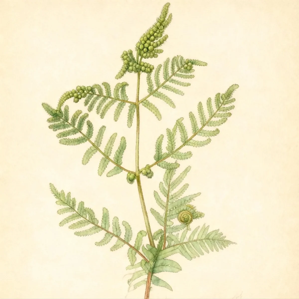 Royal fern (Osmunda regalis)