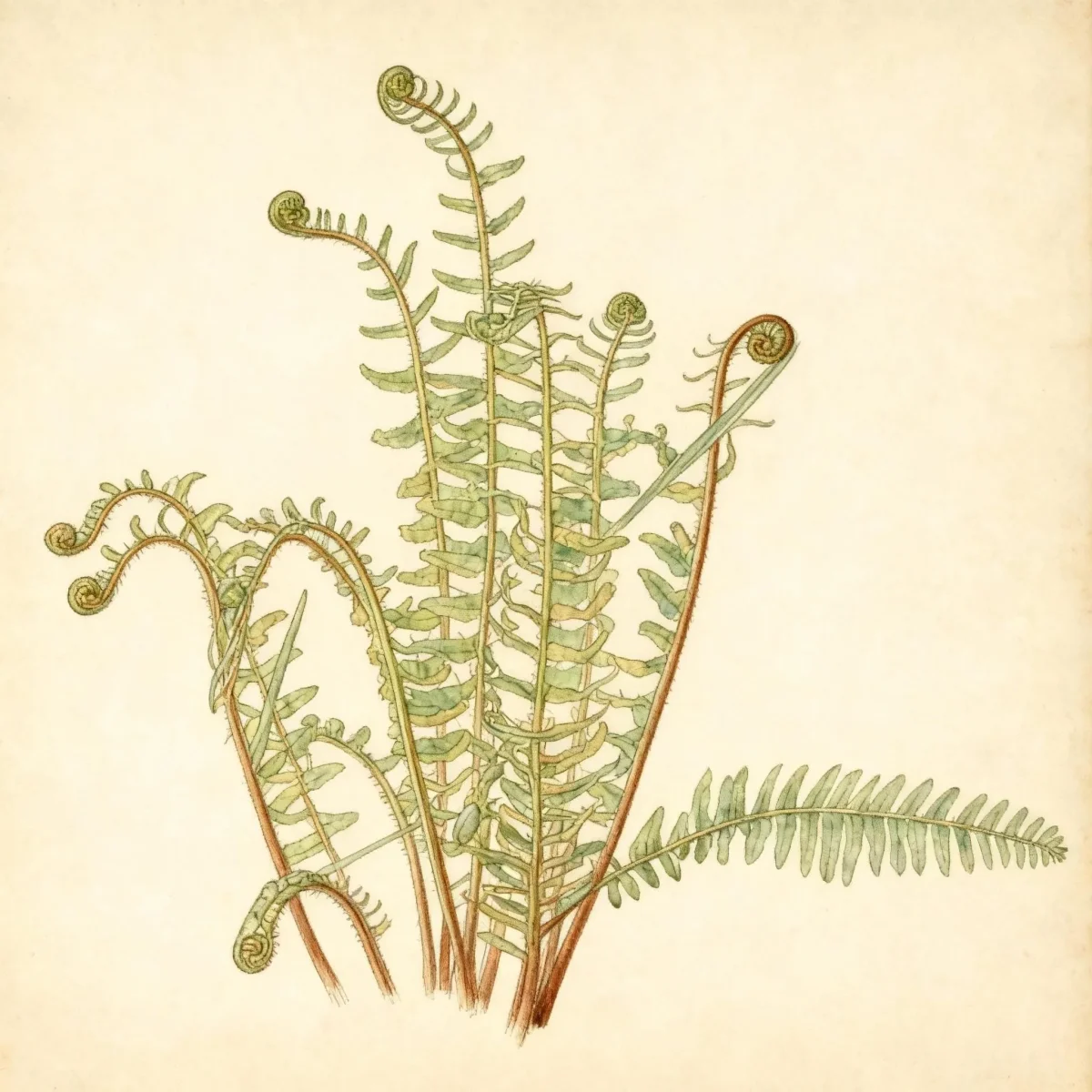 Christmas fern (Polystichum acrostichoides)