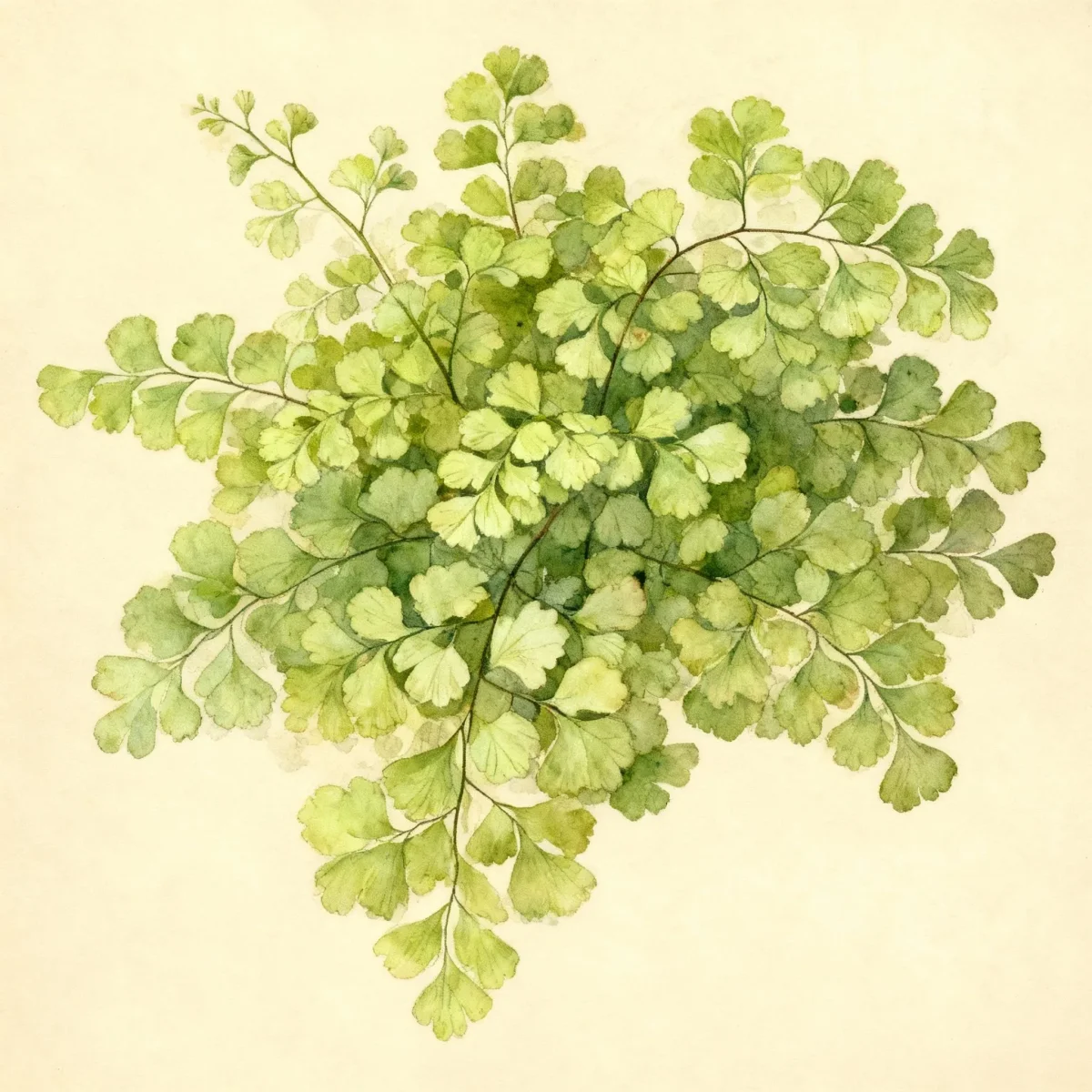 Delta maidenhair fern (Adiantum raddianum)