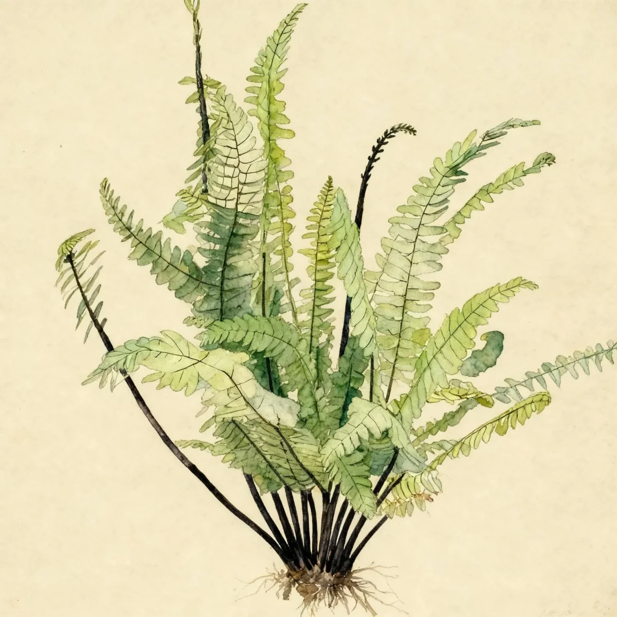 Ebony spleenwort (Asplenium platyneuron)