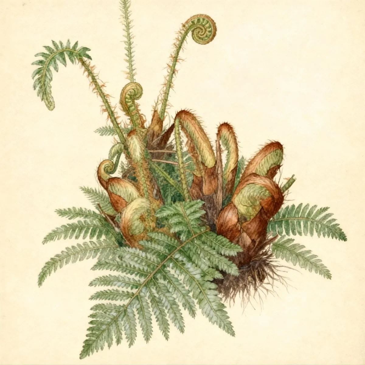 Tassel fern