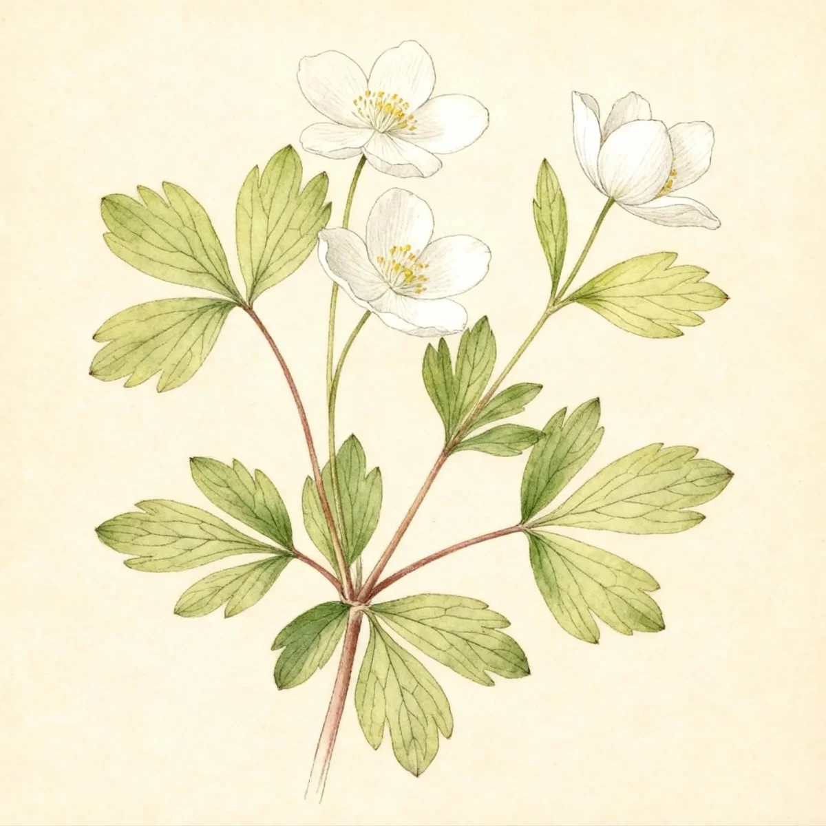 False rue anemone (Enemion biternatum)