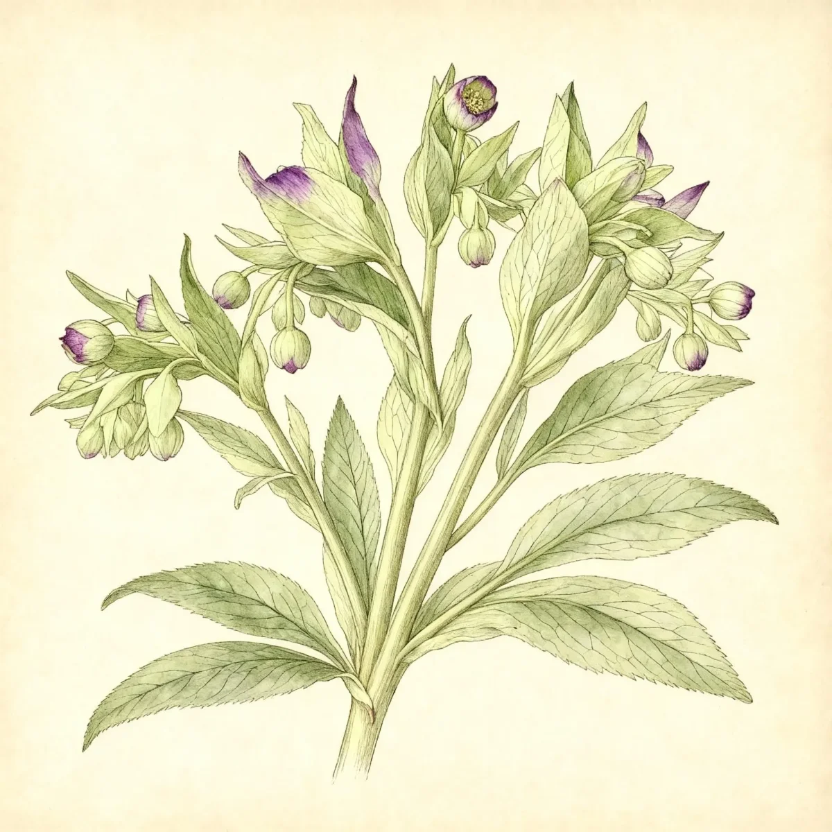 Stinking hellebore (Helleborus foetidus)