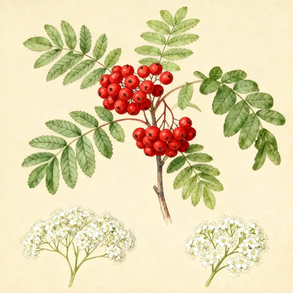 European mountain ash (Sorbus aucuparia)
