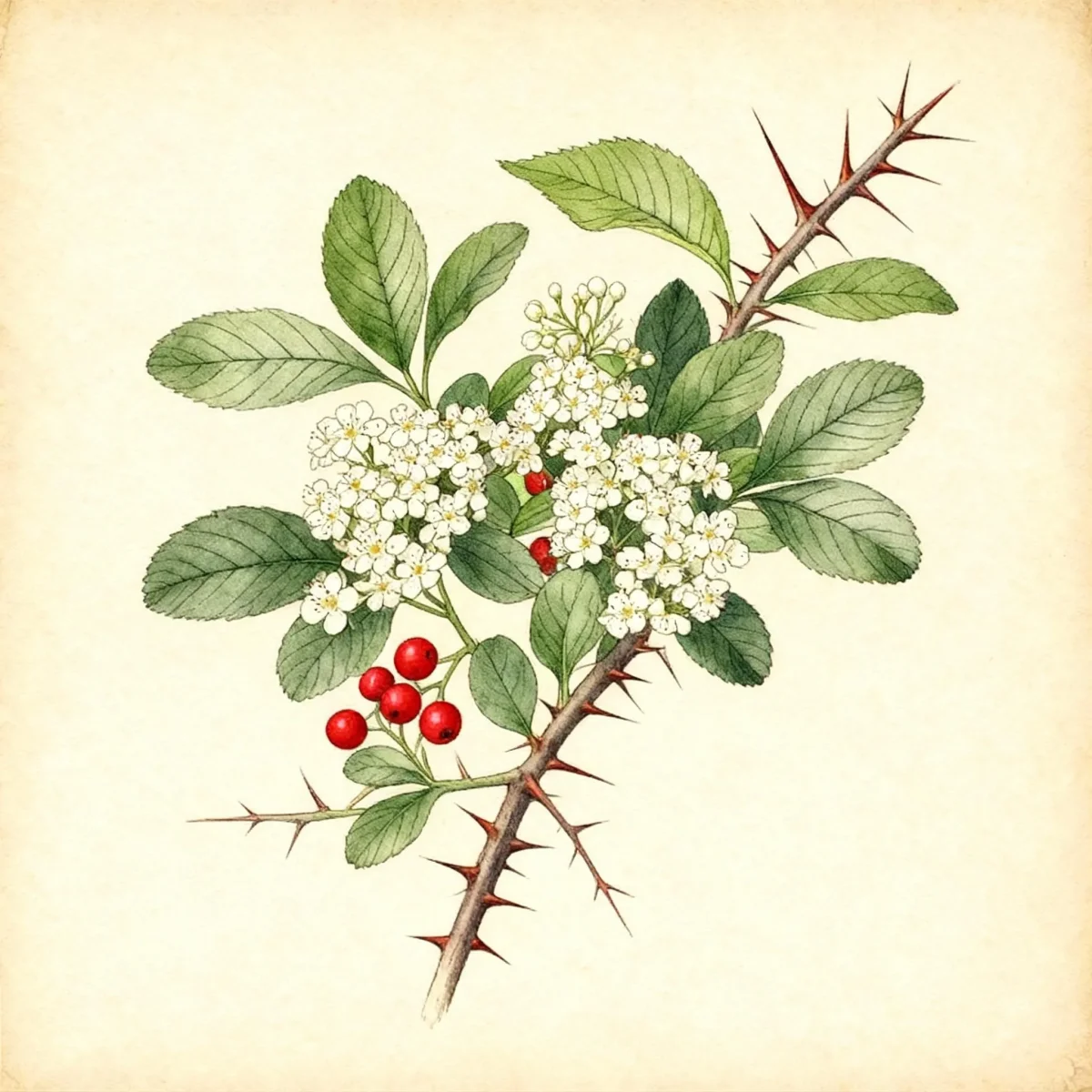 Cockspur thorn (Crataegus crus-galli)