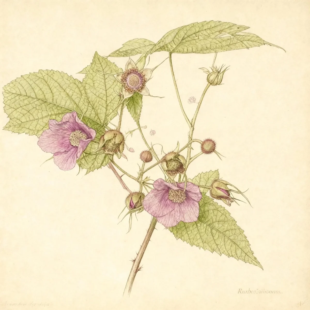 Purple-flowering raspberry