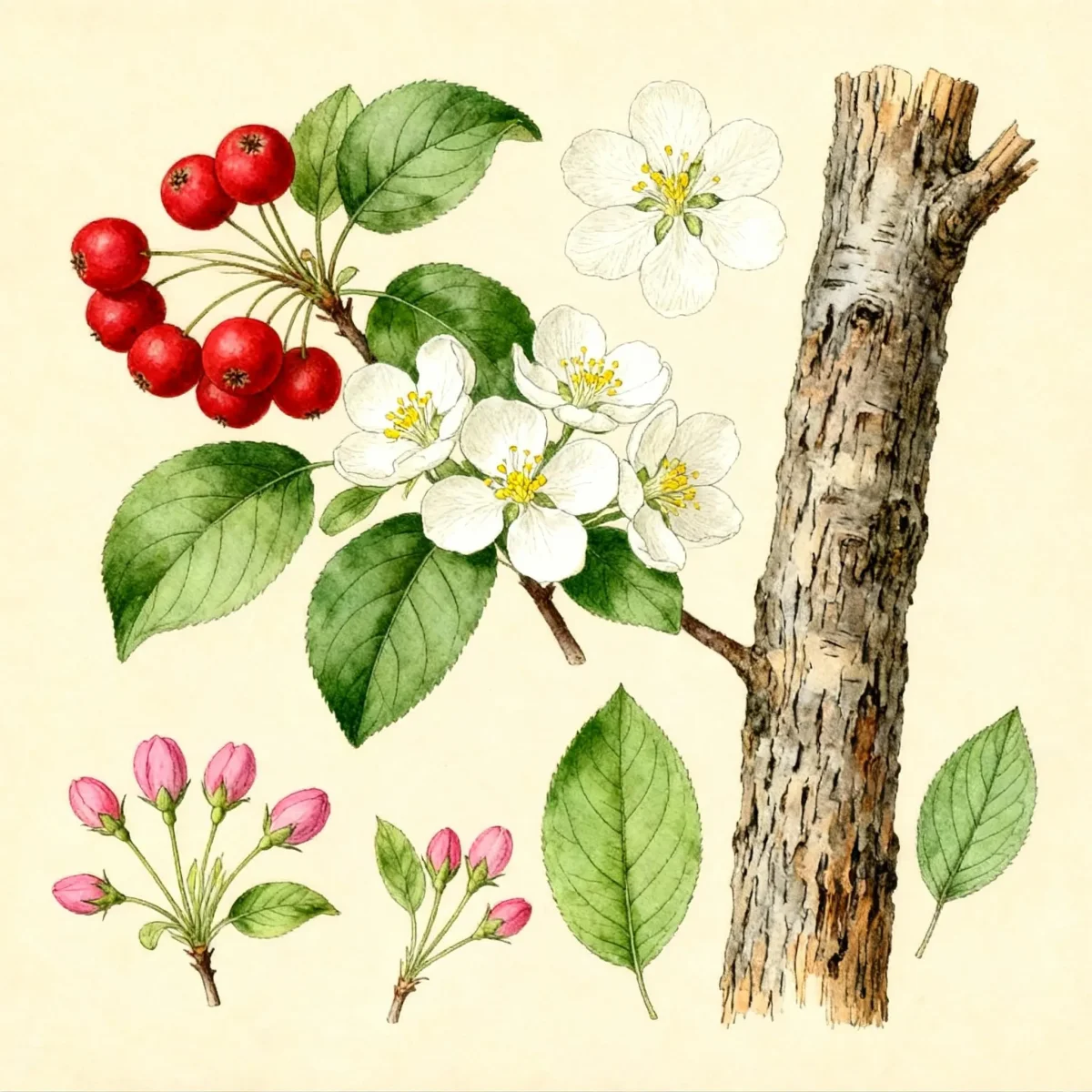Sargent crabapple (Malus sargentii)