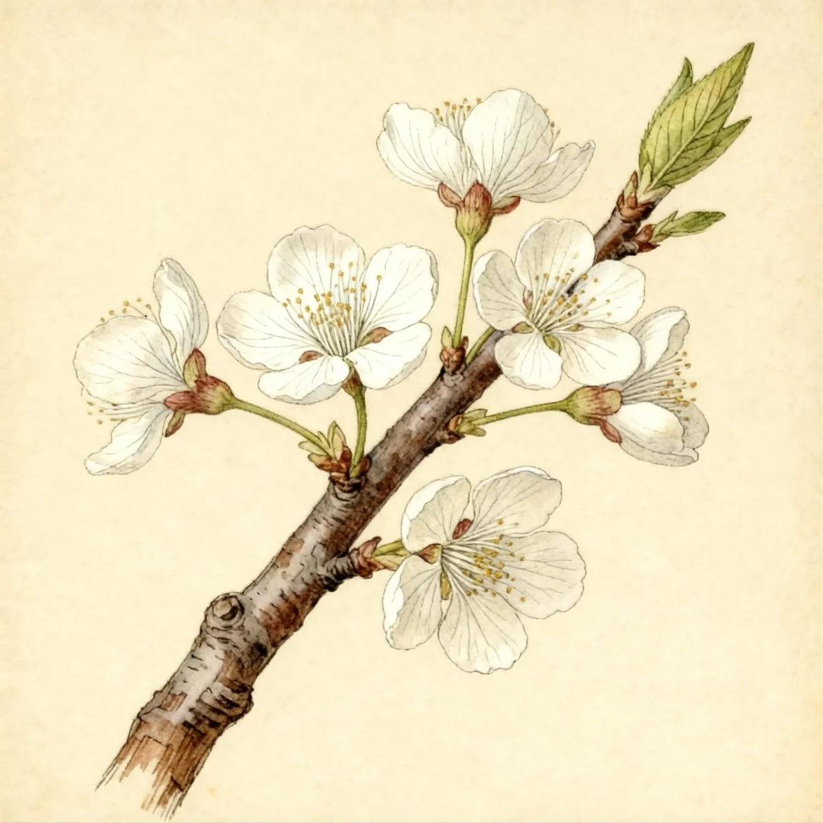 Manchurian apricot (Prunus mandshurica)