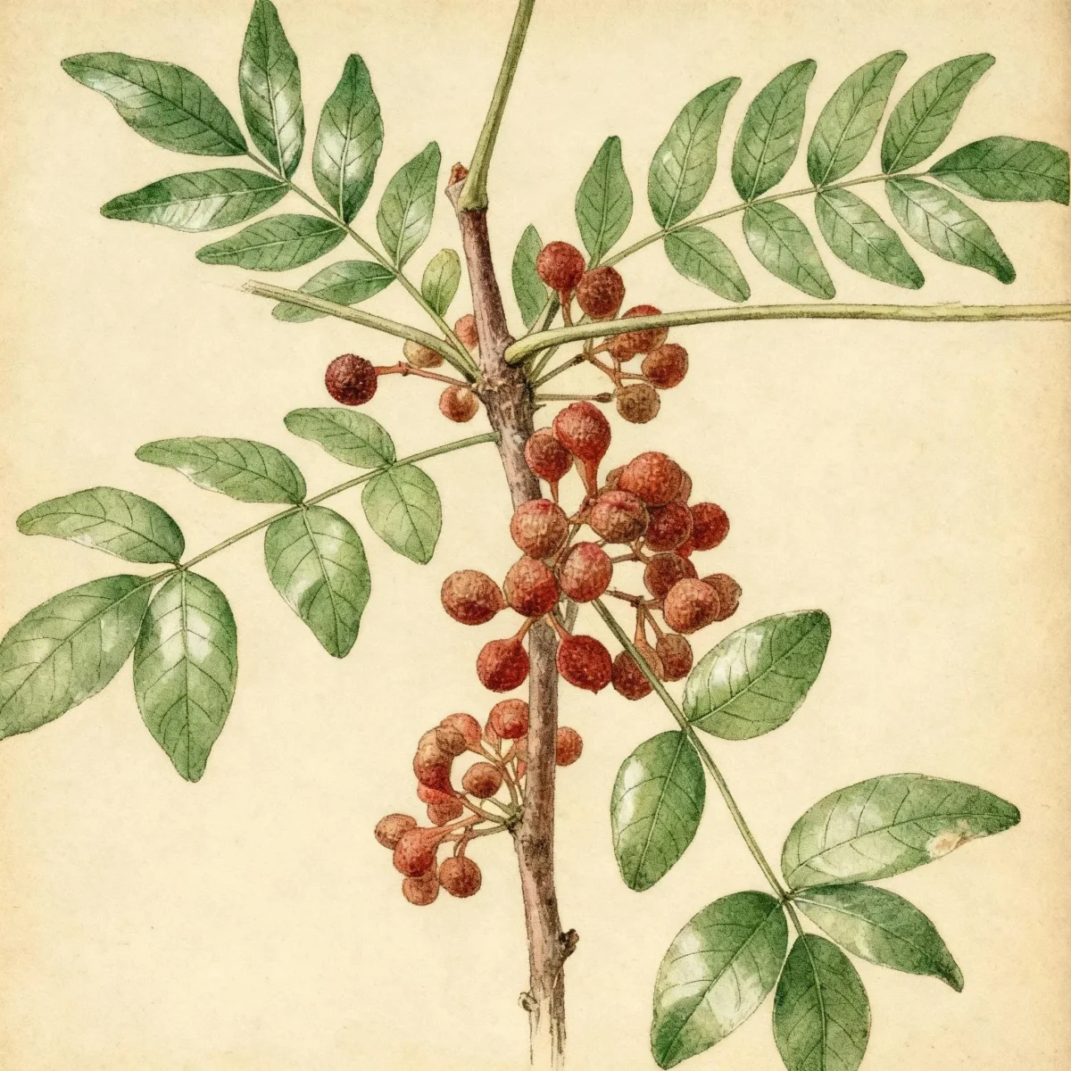 Toothache tree (Zanthoxylum americanum)