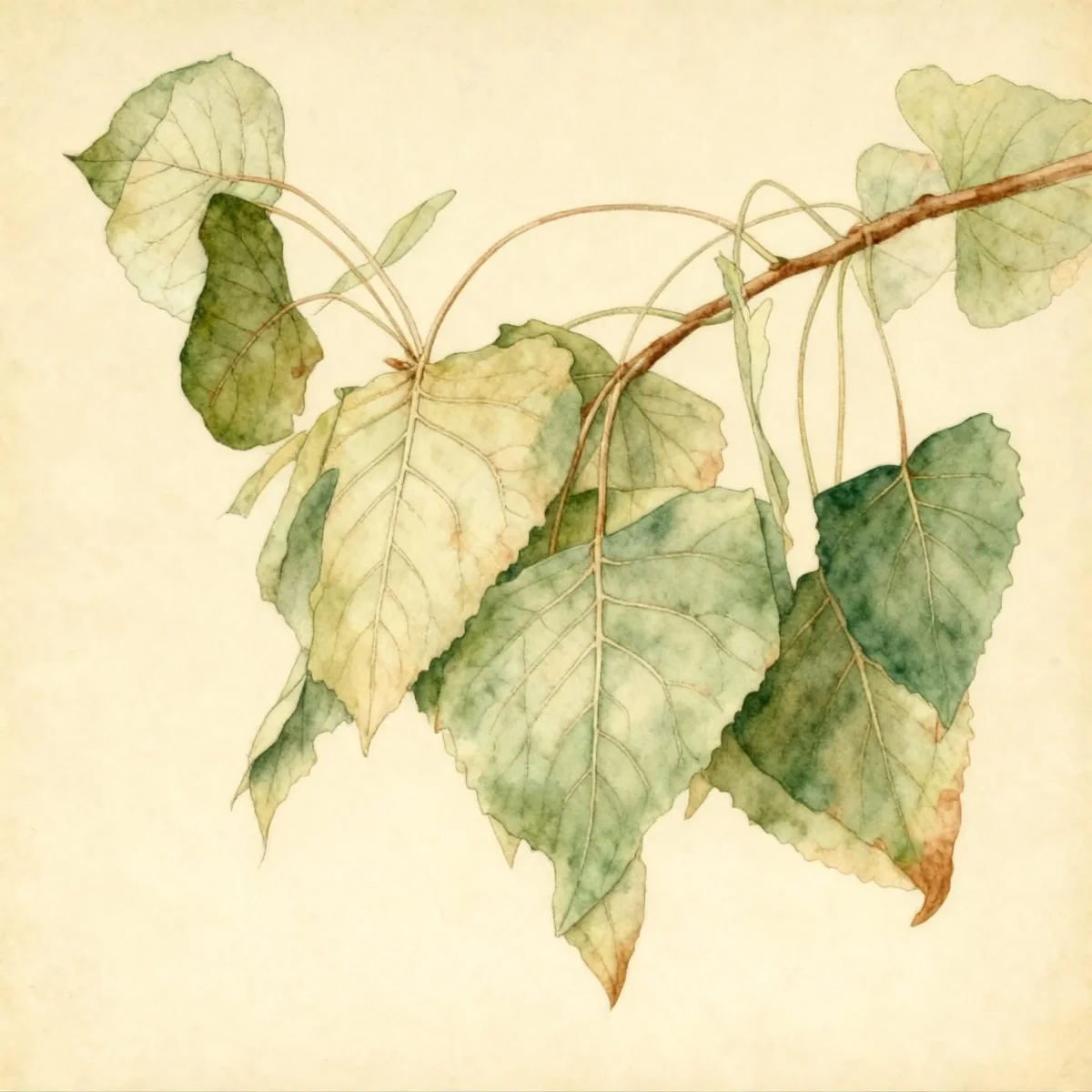 Eastern cottonwood (Populus deltoides)