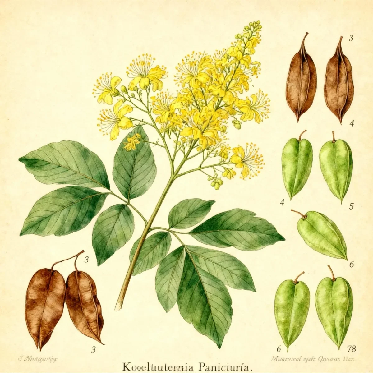 Golden rain tree (Koelreuteria paniculata)