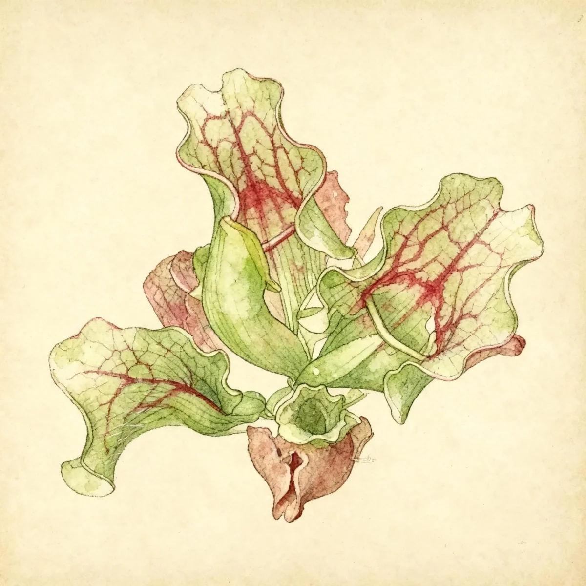 Common pitcher plant (Sarracenia purpurea)