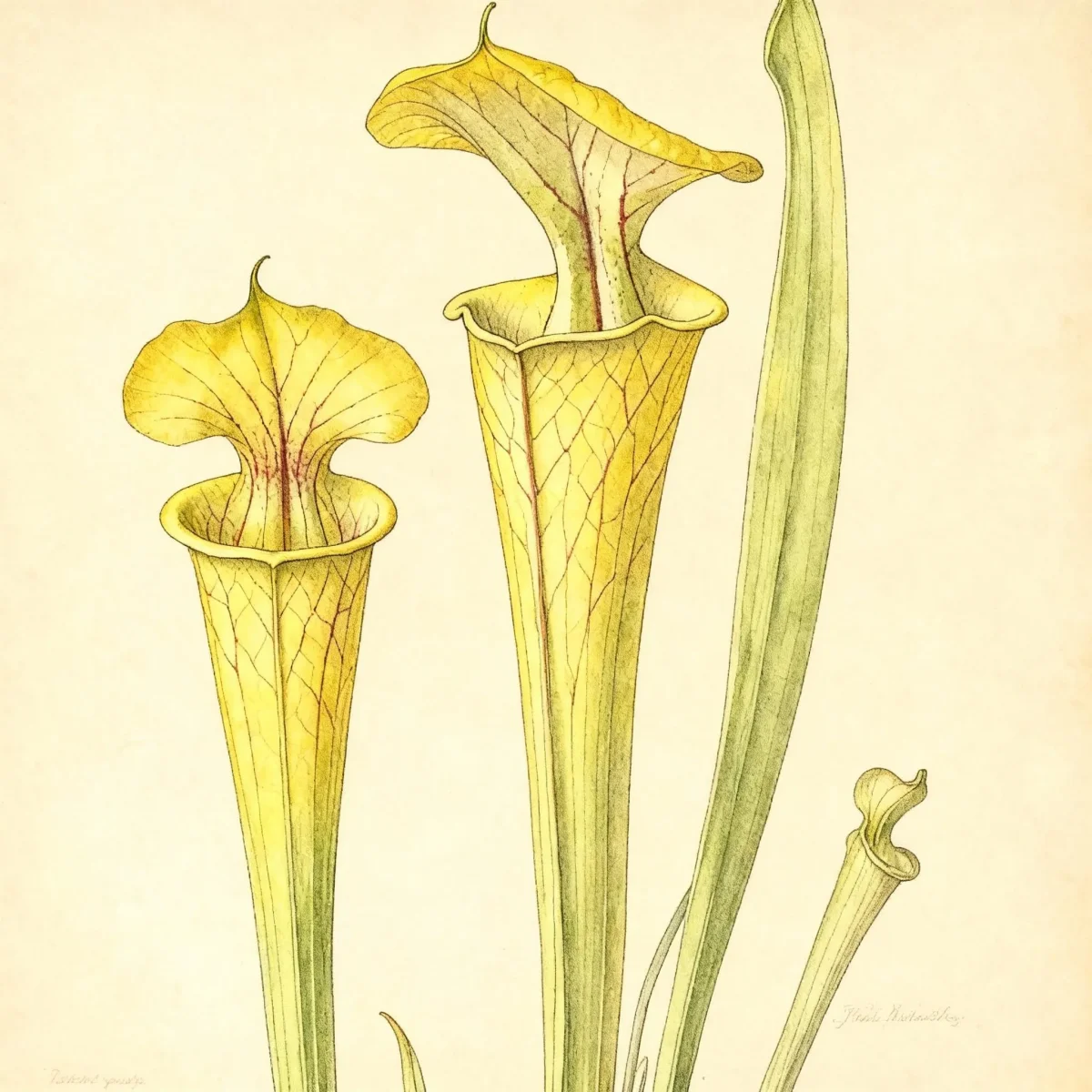Yellow pitcher plant (Sarracenia flava)