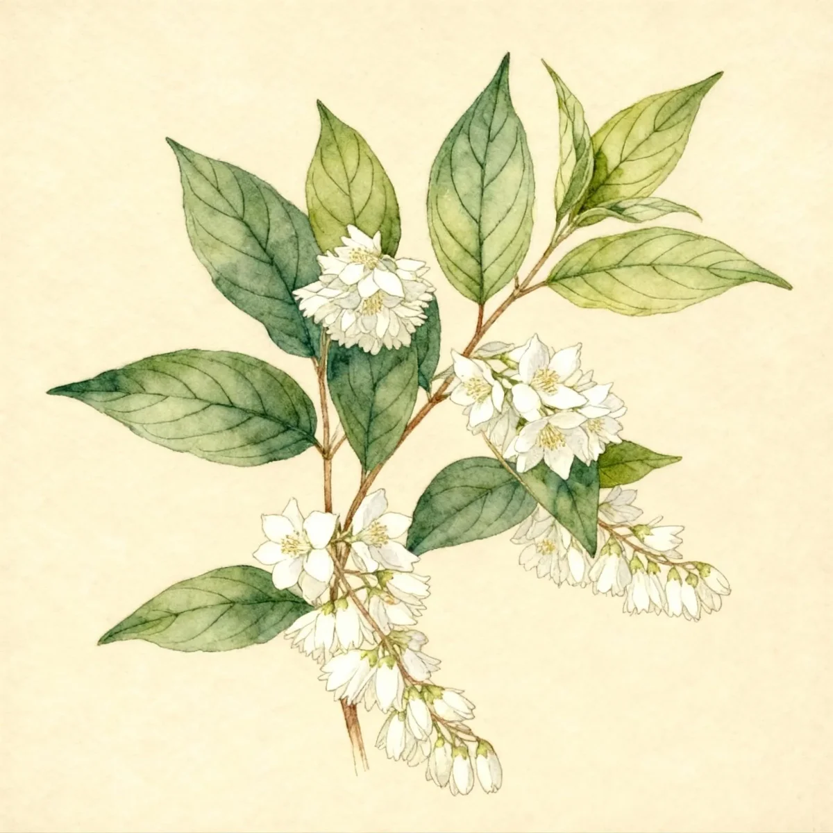 Fuzzy deutzia (Deutzia scabra)