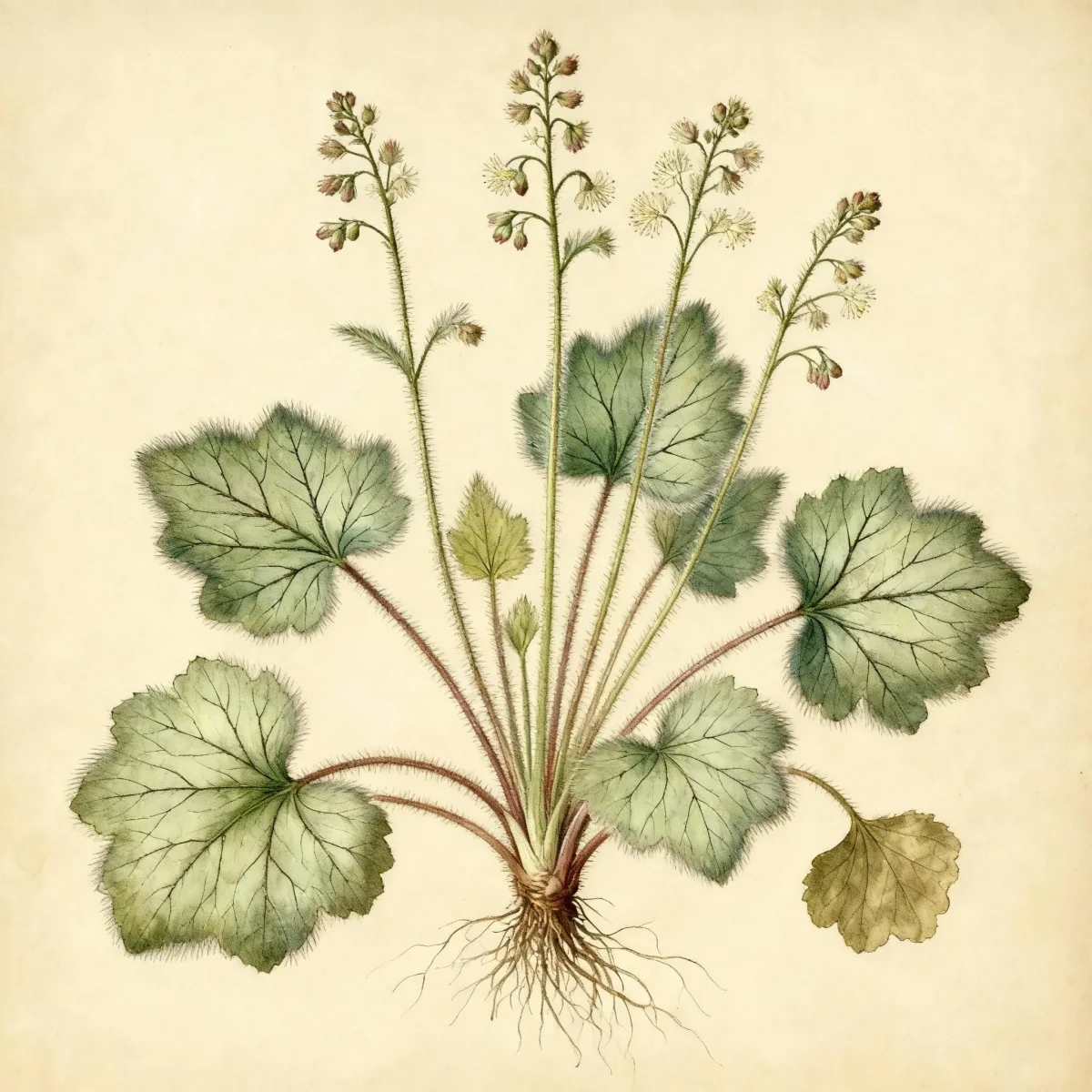 Hairy alum root (Heuchera villosa)