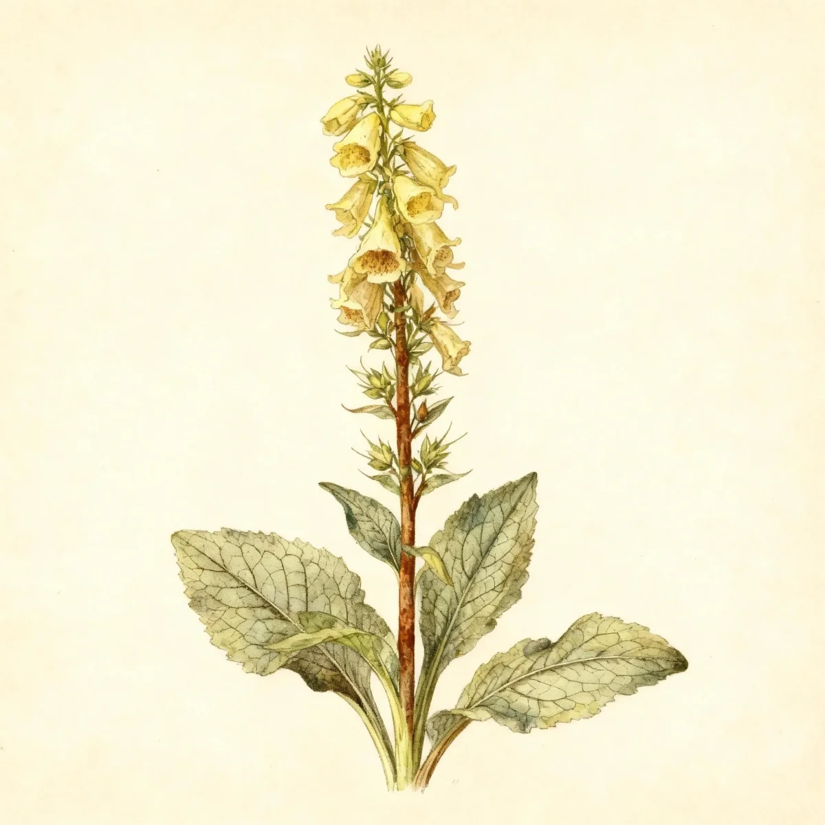 Rusty foxglove (Digitalis ferruginea)