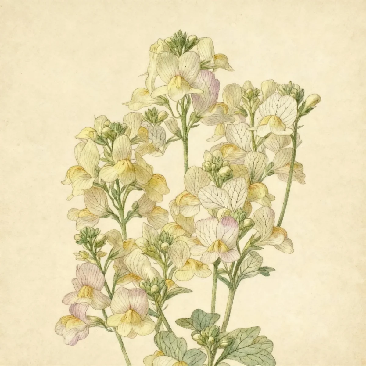 Toadflax (Linaria maroccana)