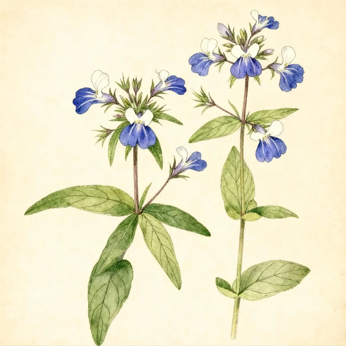 Blue-eyed Mary (Collinsia verna)