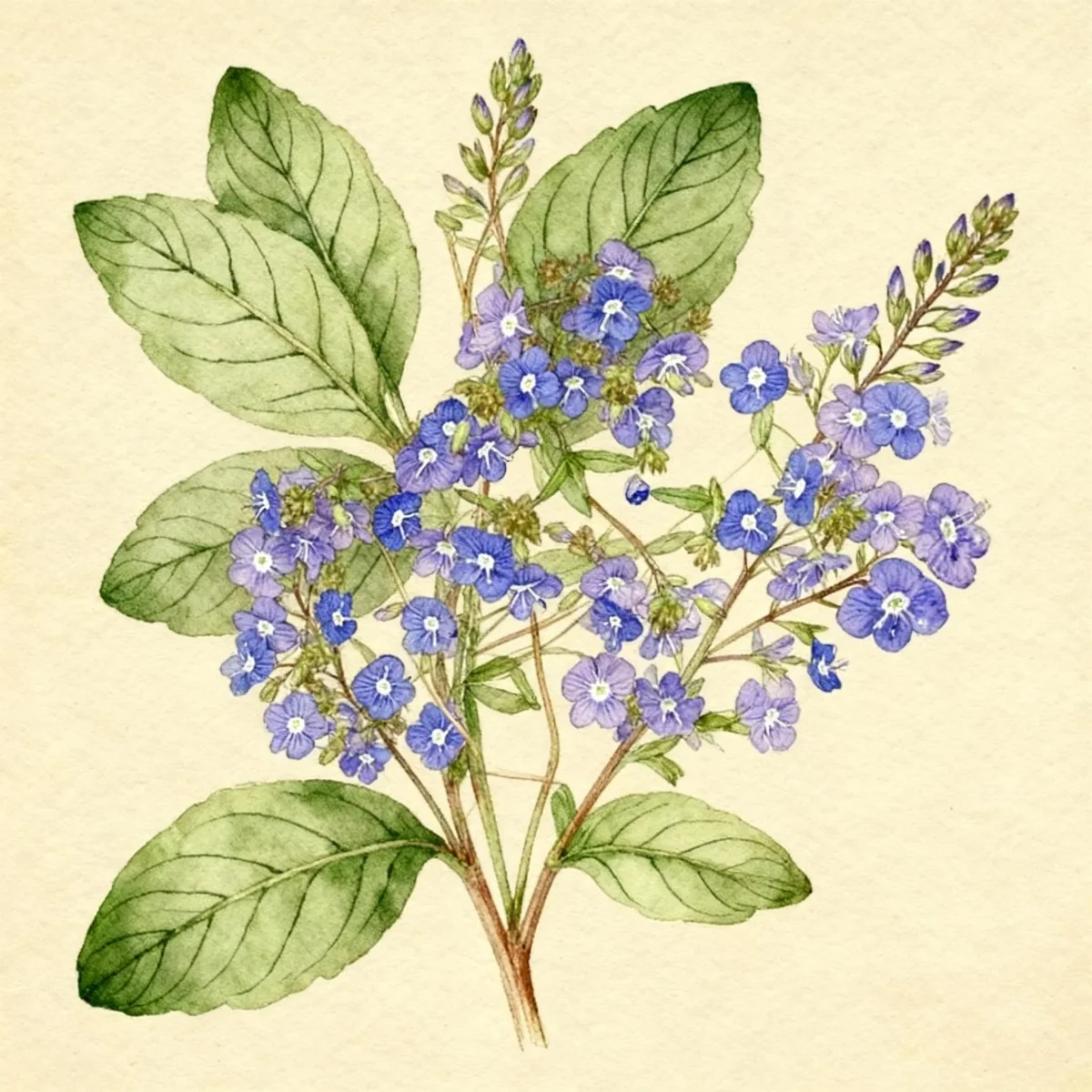 Speedwell (Veronica peduncularis)