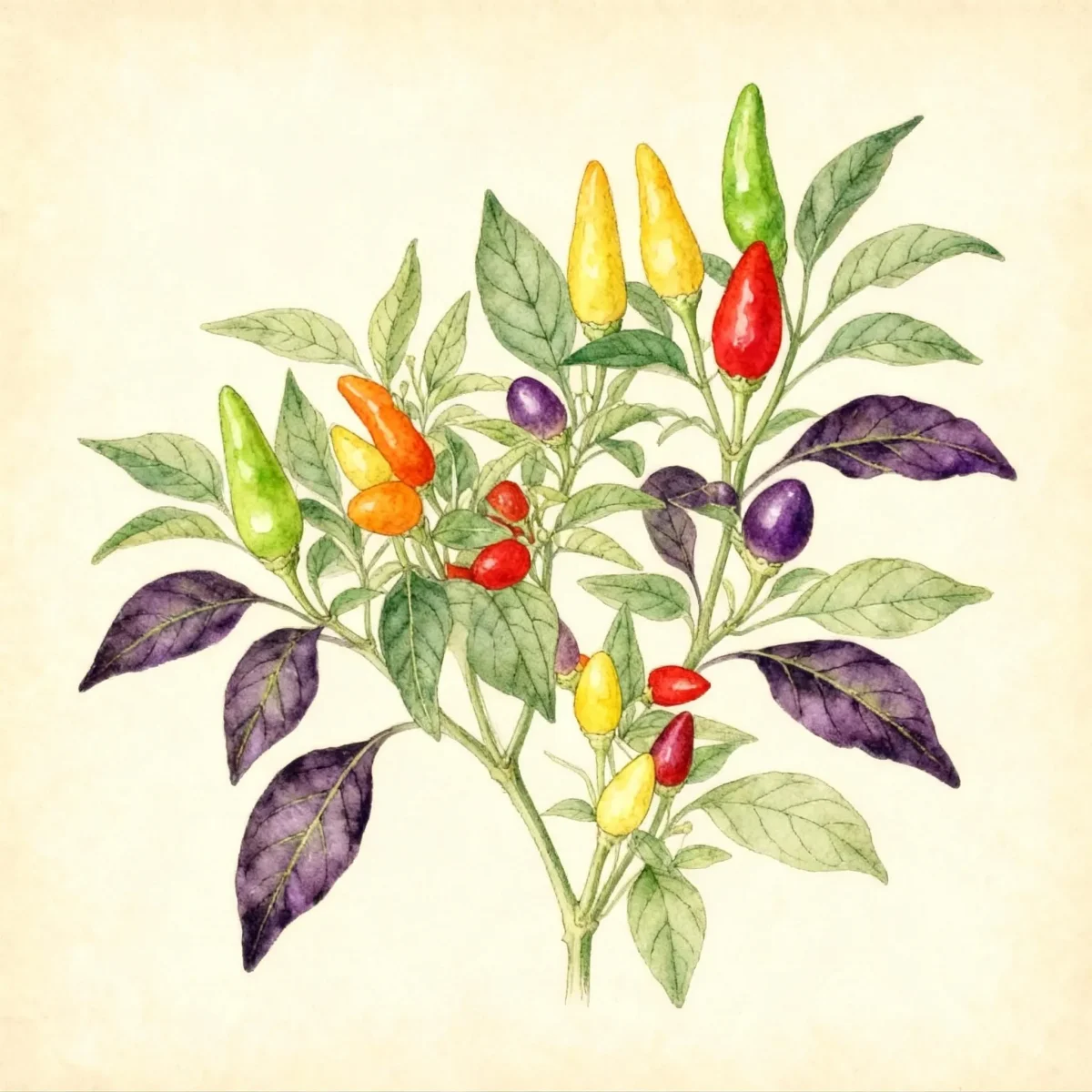 Cayenne pepper (Capsicum annuum)