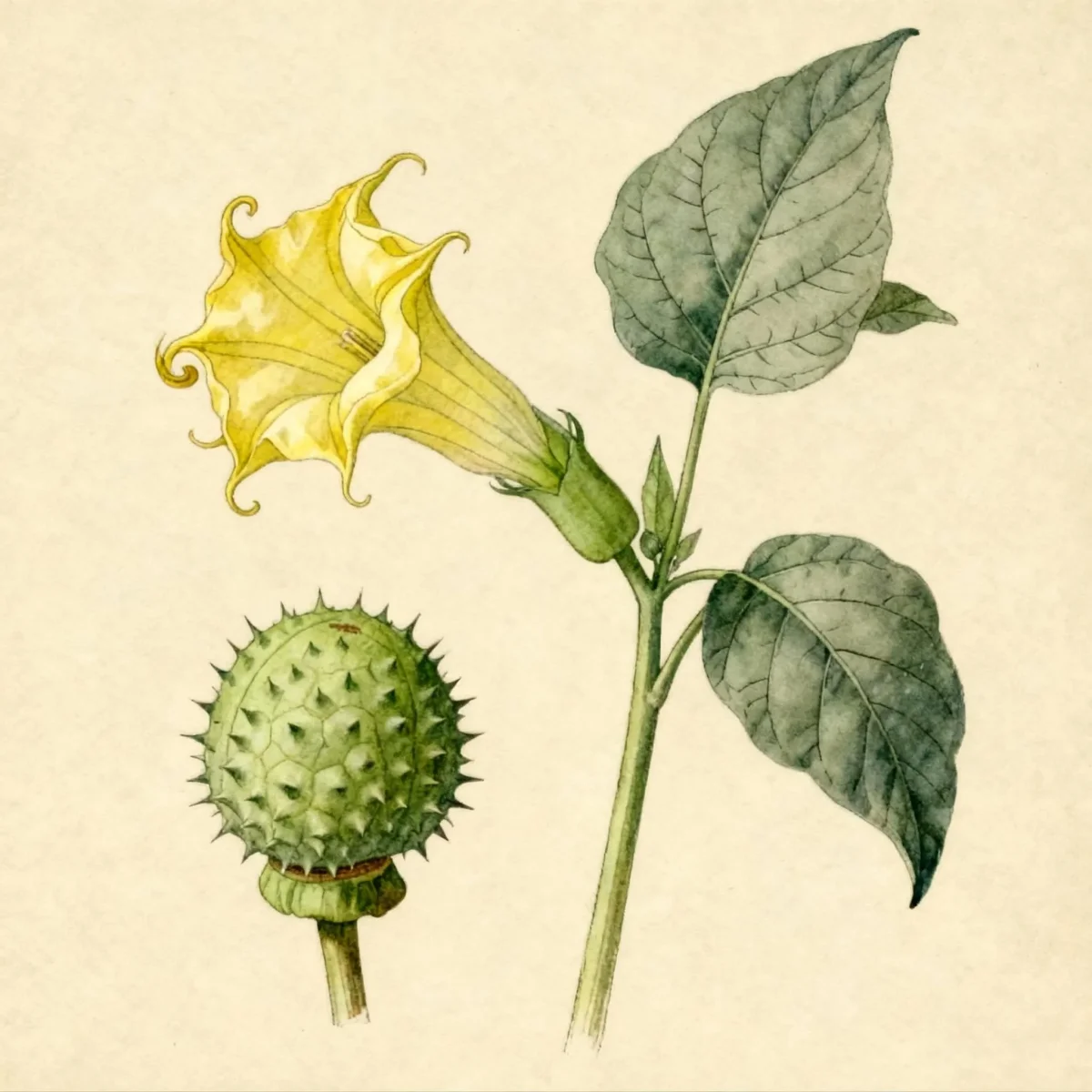 Horn-of-plenty (Datura metel)