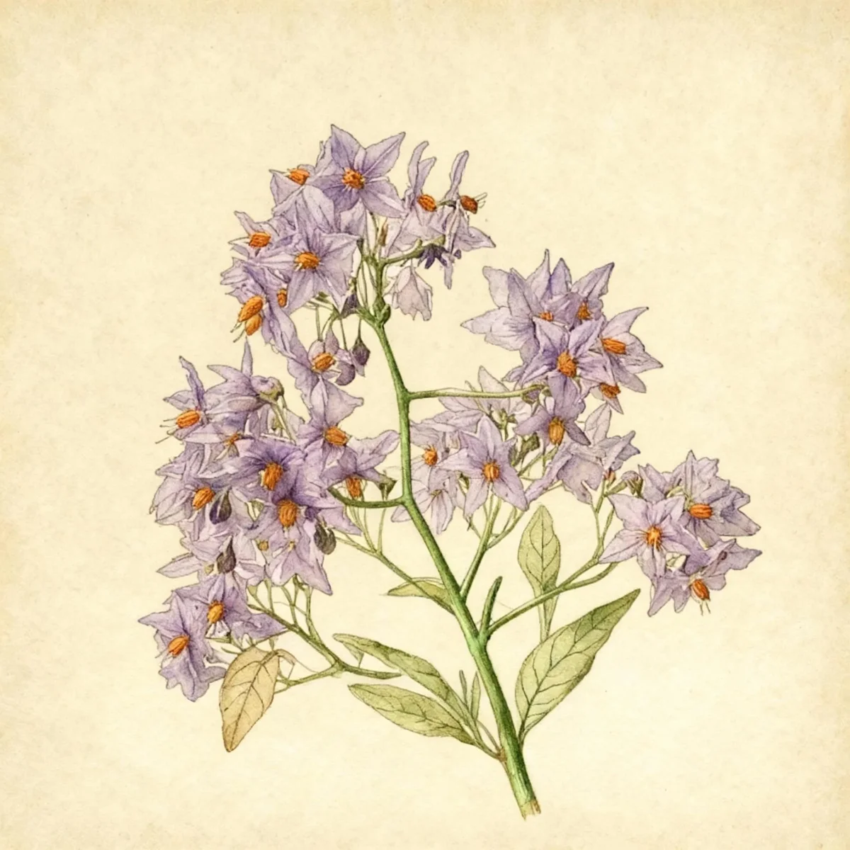 Brazilian nightshade (Solanum seaforthianum)