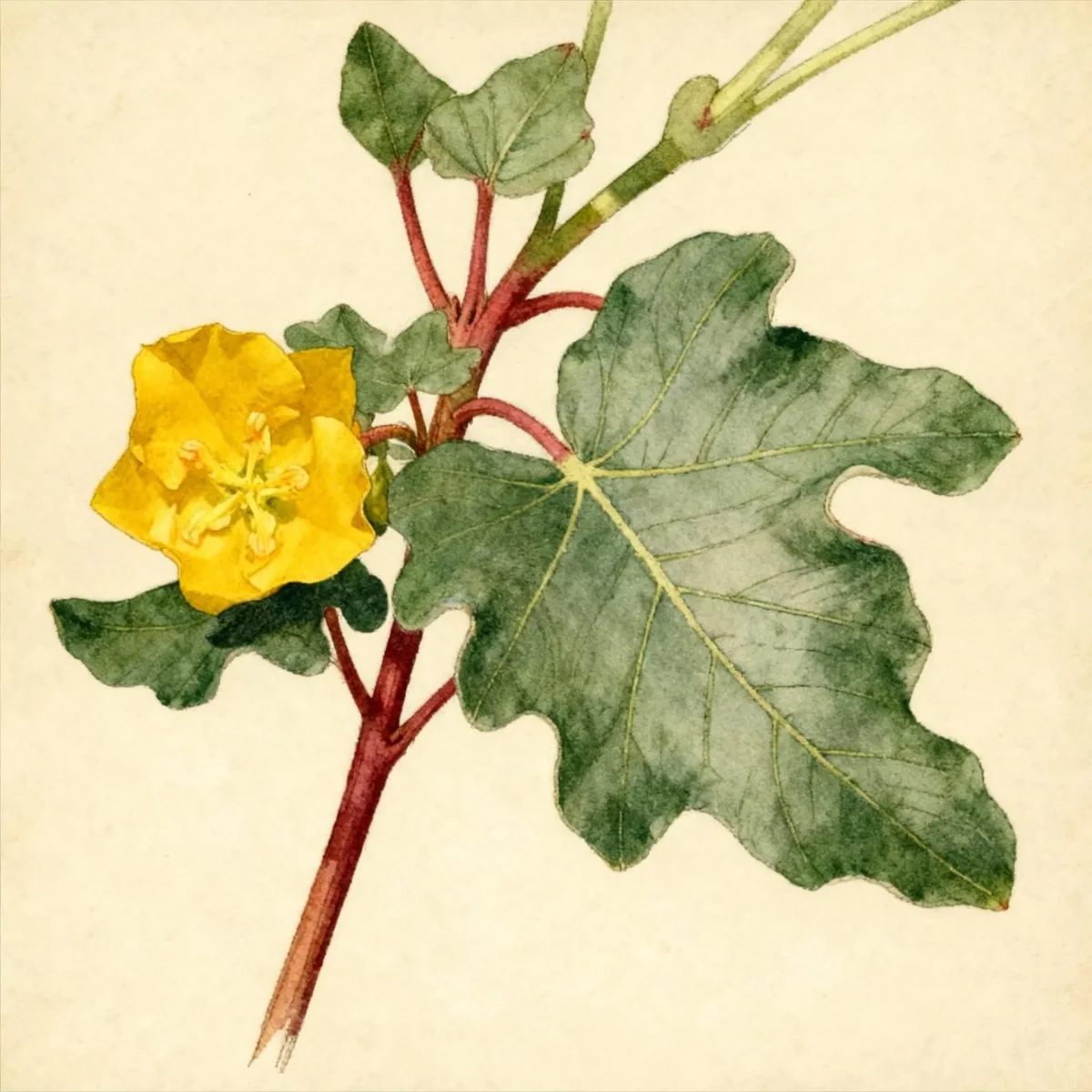 California flannelbush (Fremontodendron californicum)