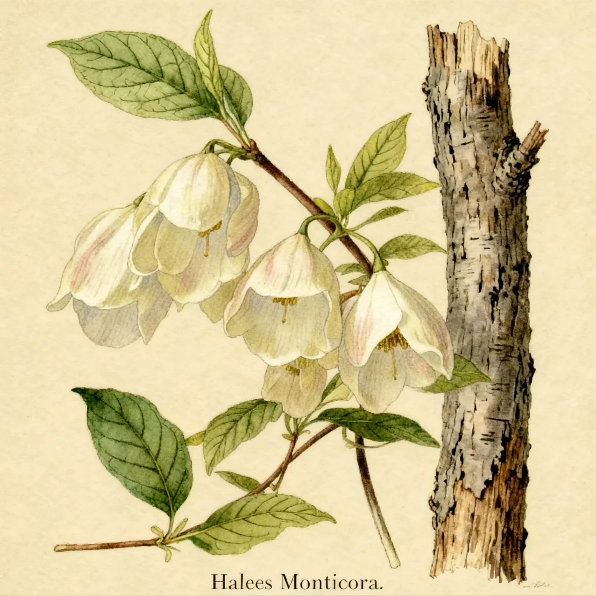 Silverbell tree (Halesia monticola)