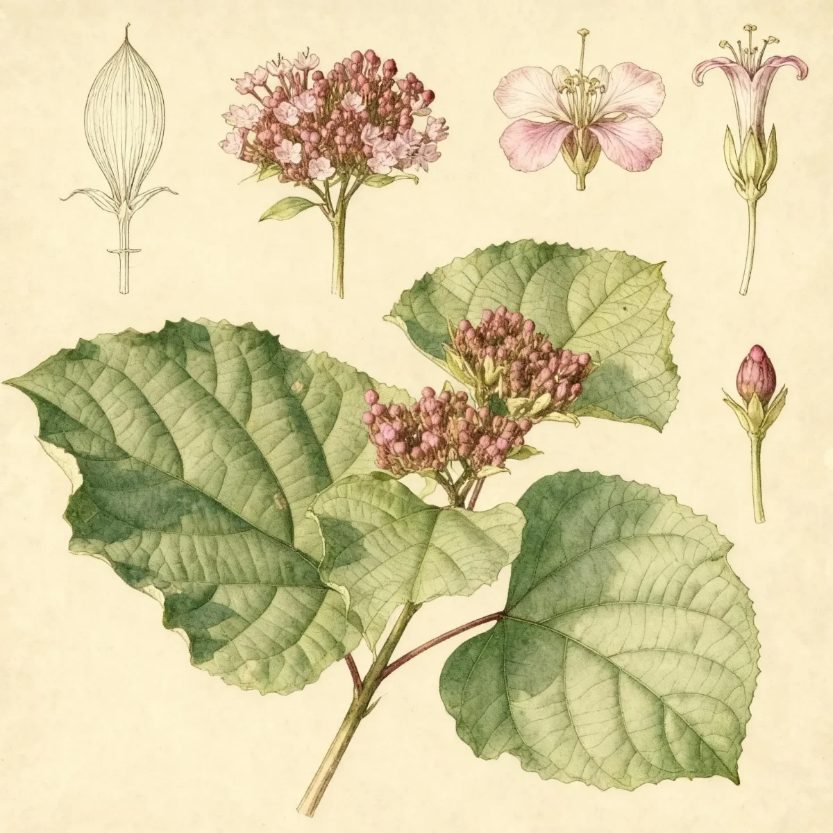 Rose glory bower (Clerodendrum bungei)