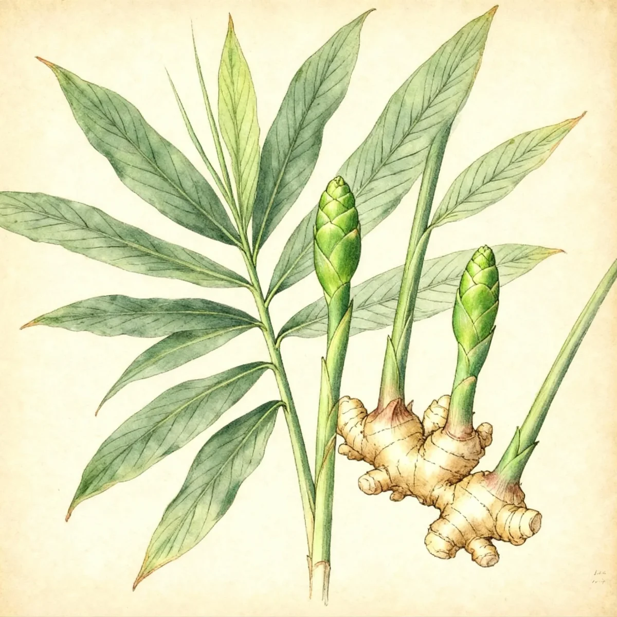 Common ginger (Zingiber officinale)