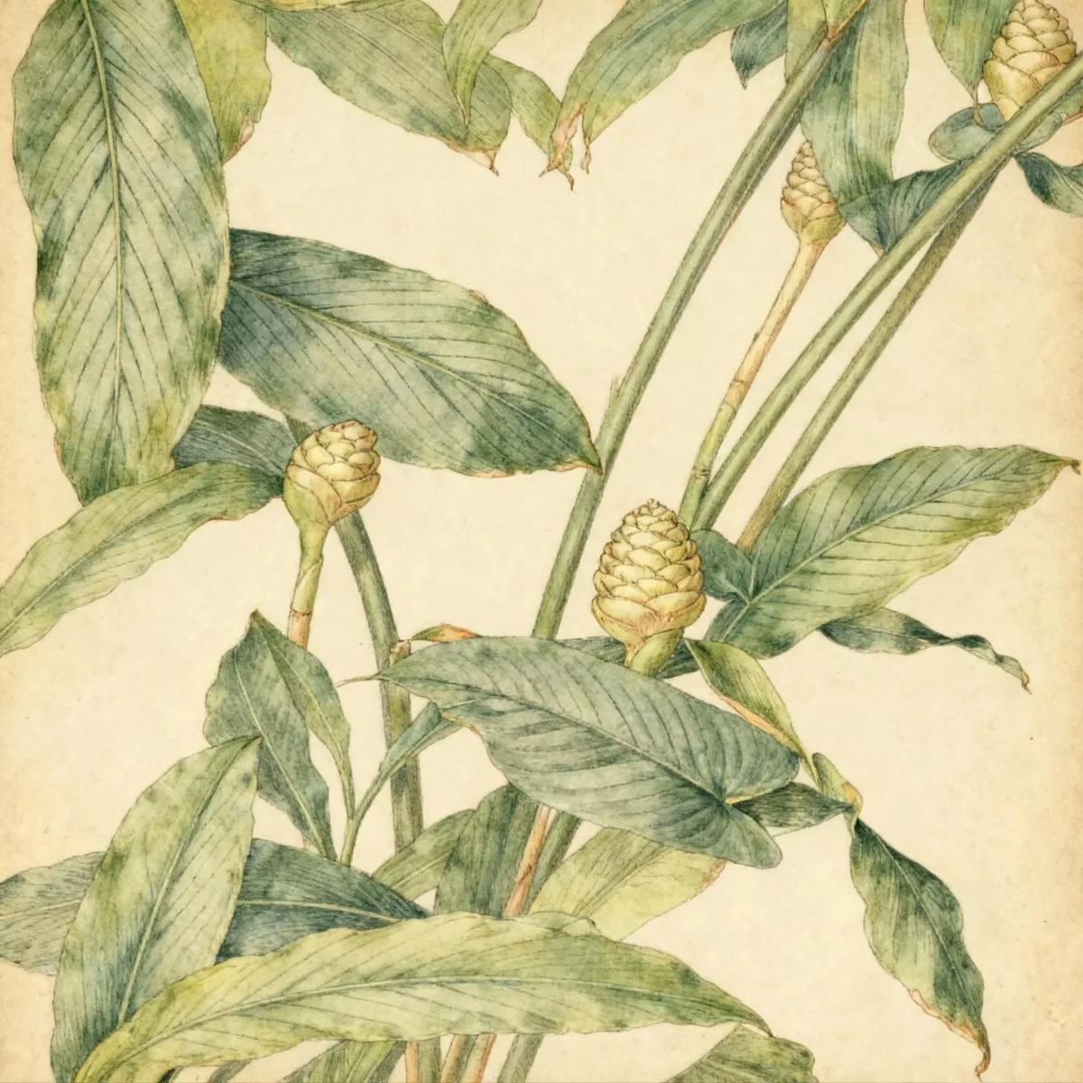 Bitter ginger (Zingiber zerumbet)