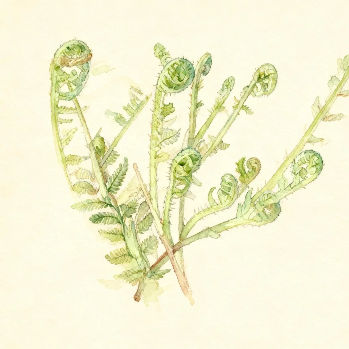 Buckler fern (Dryopteris × complexa)