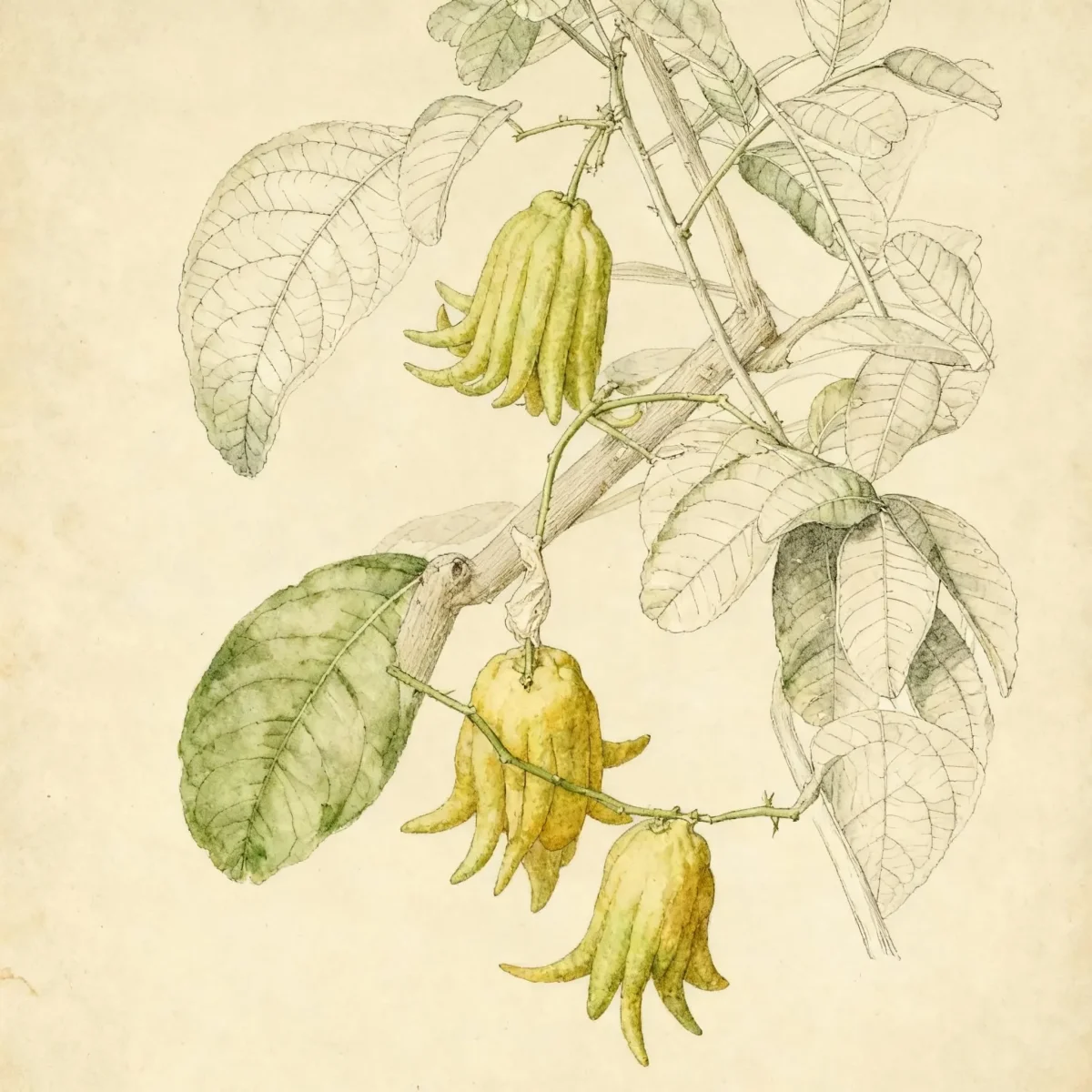 Buddha's hand (Citrus medica var. sarcodactylis)