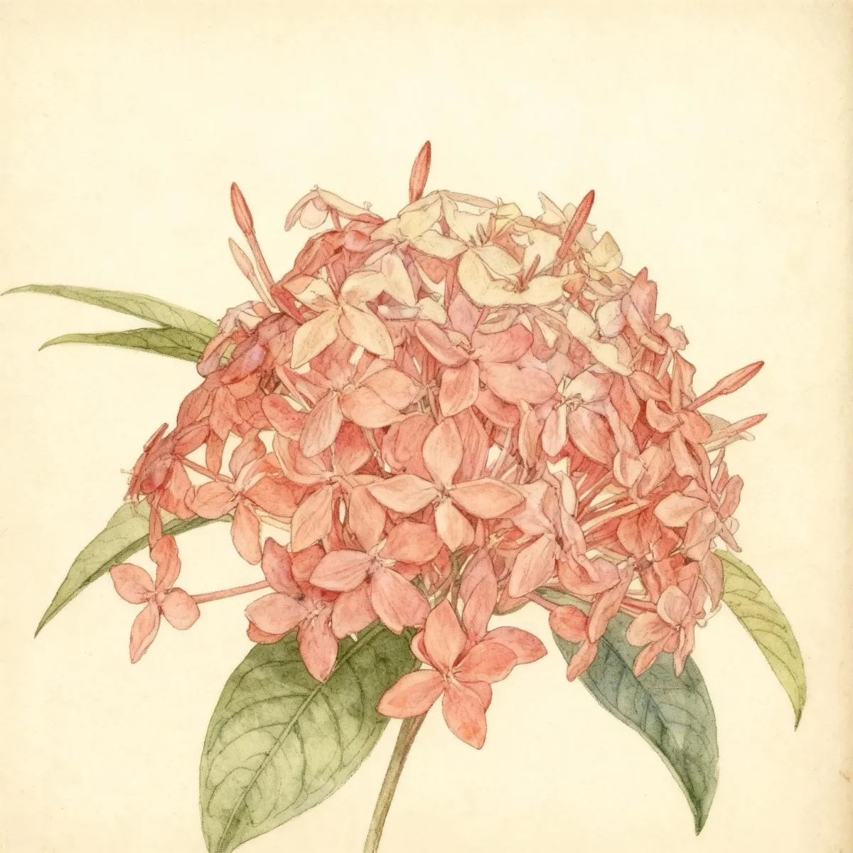 Flame of the woods (Ixora casei)