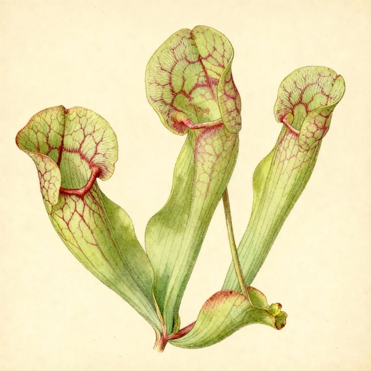 Purple pitcher plant